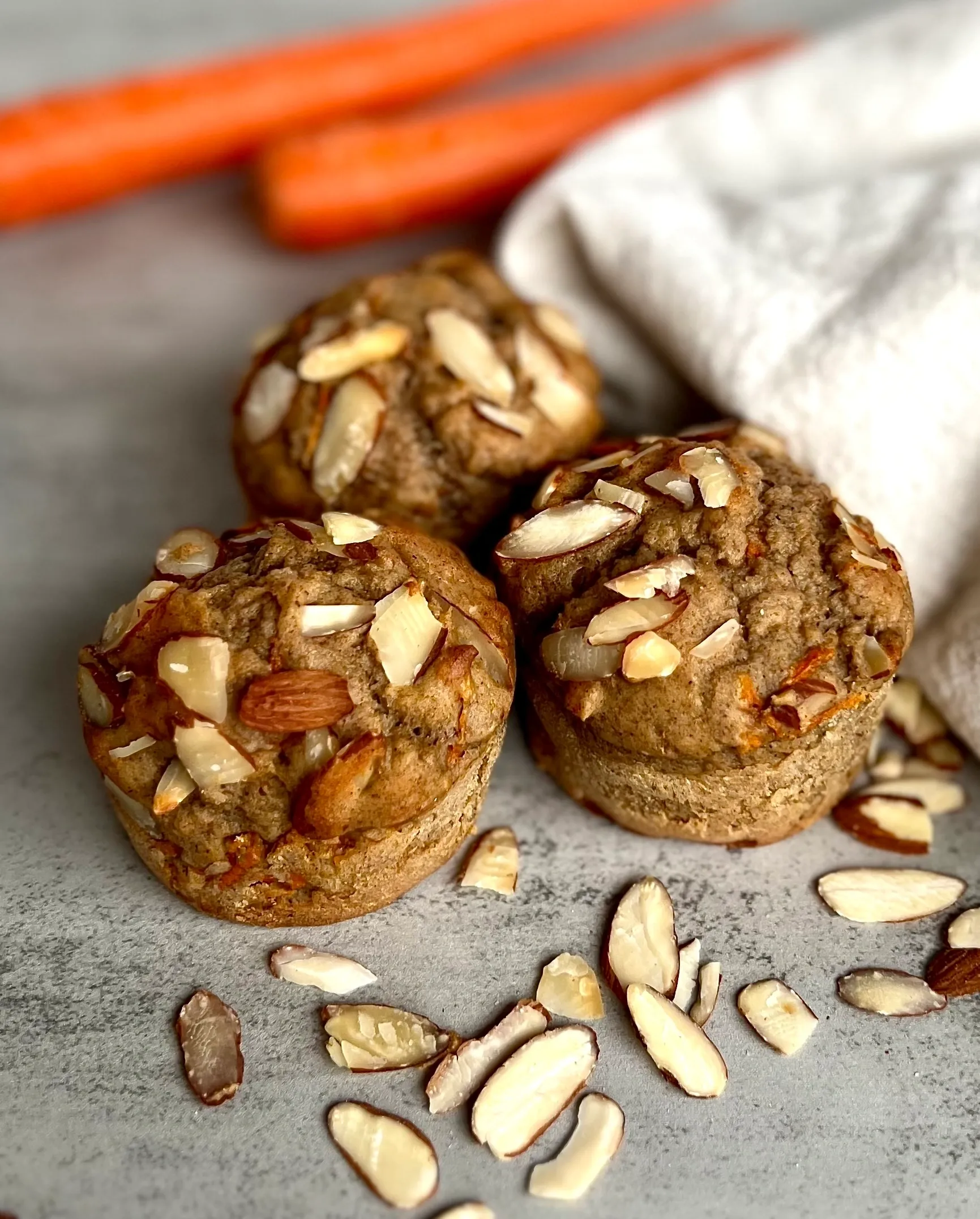 Gluten-Free Carrot Protein Muffins