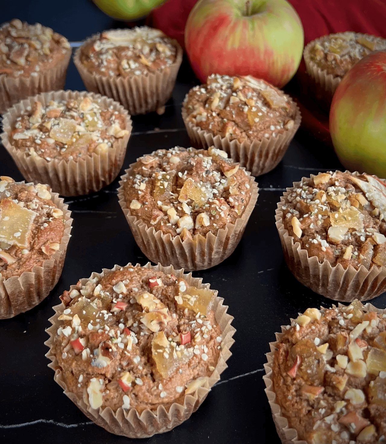Harvest Spice Apple Ginger Muffins
