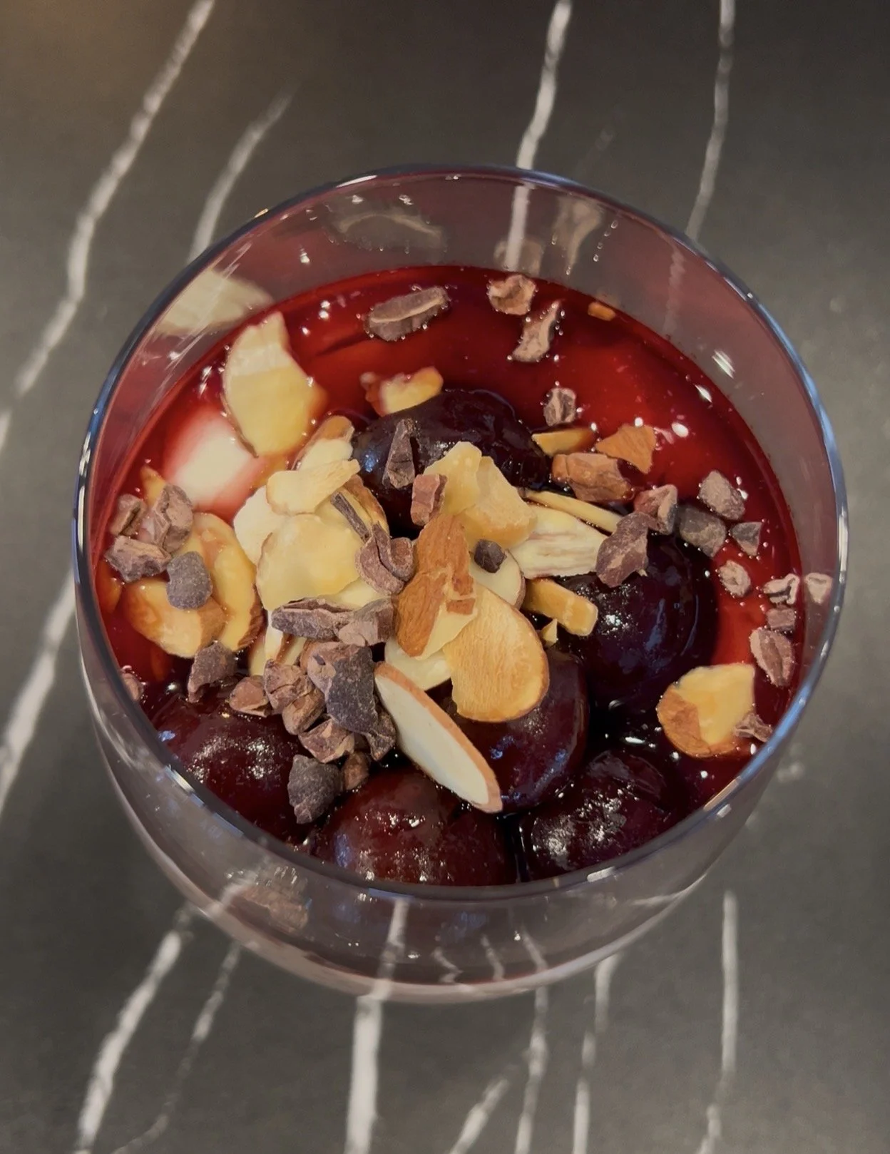 Dark Chocolate Cherry Chia Pudding