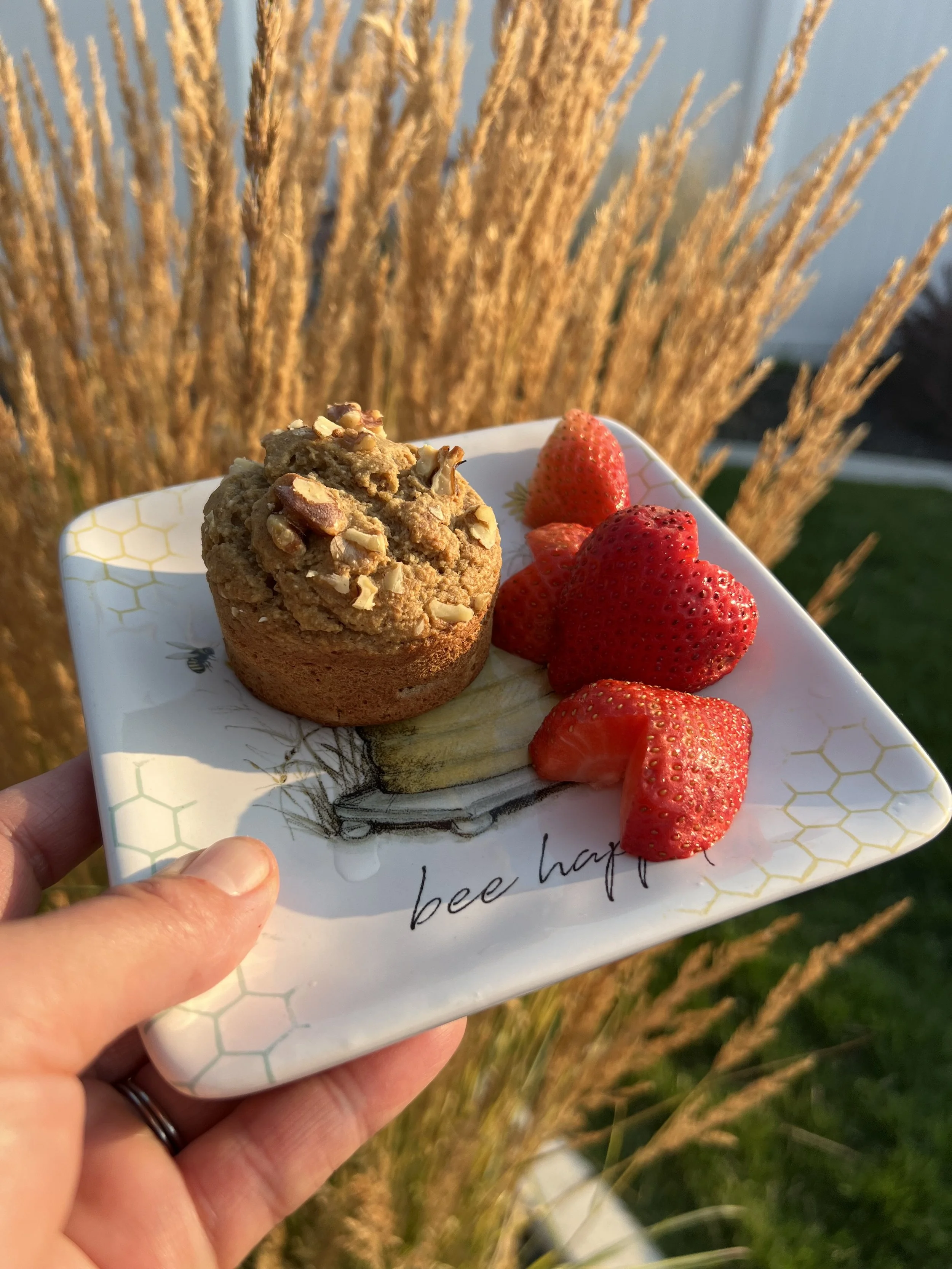 Blender Banana Protein Muffins