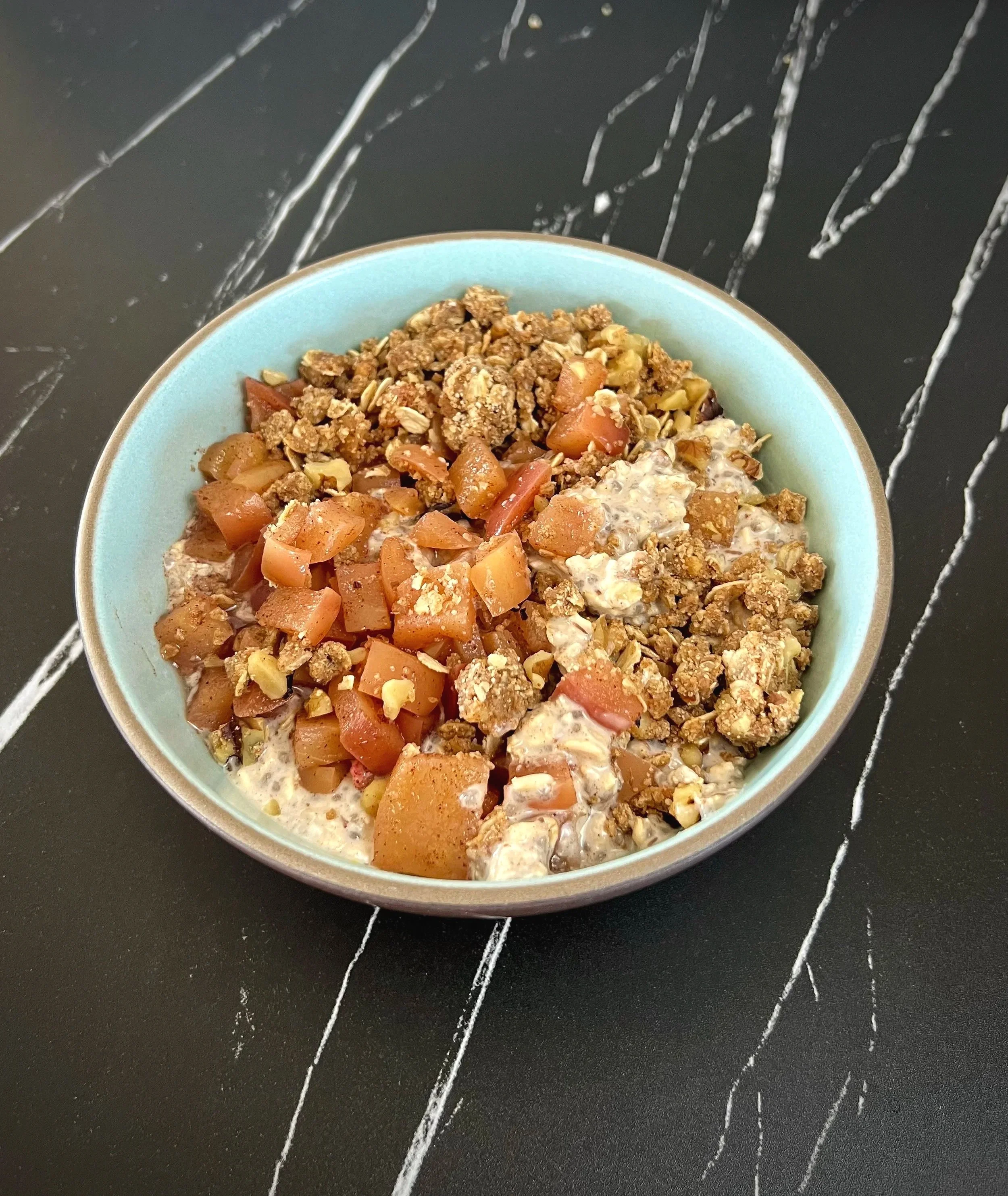 Apple Crumble Overnight Oats