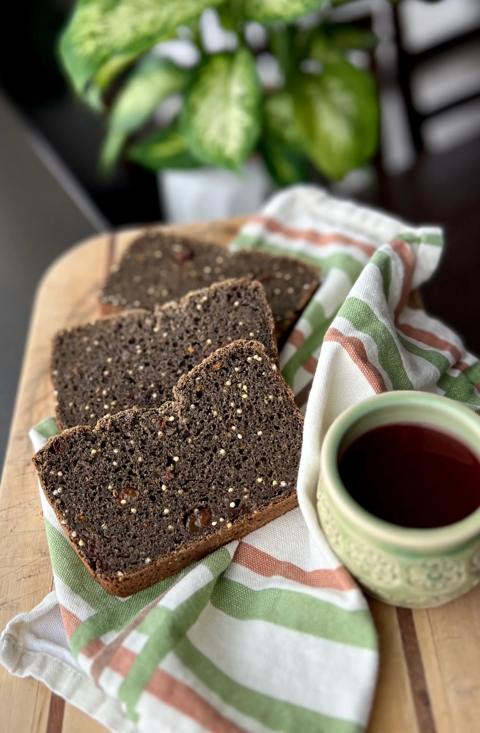 Orange Fennel Buckwheat Bread