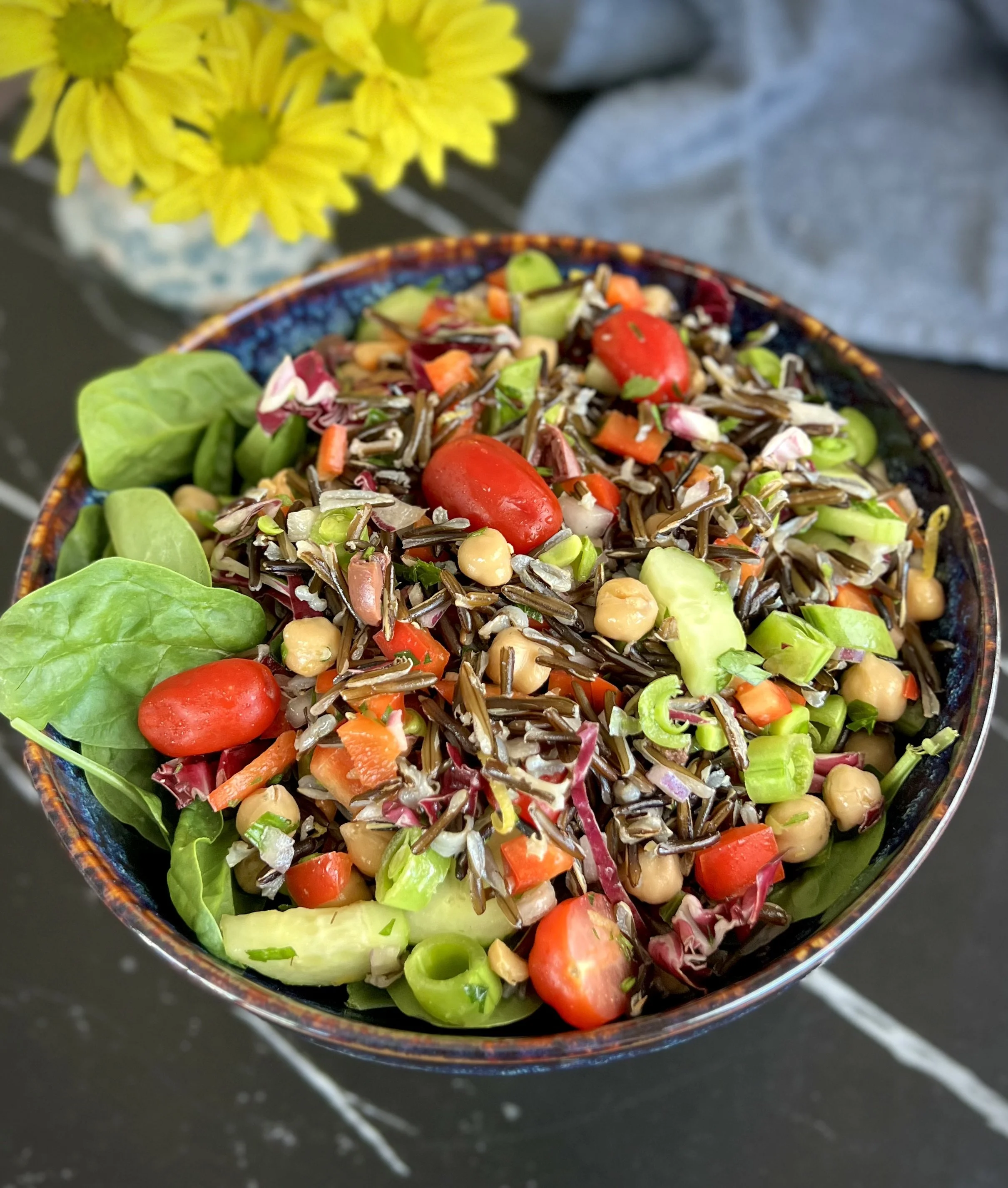 Mediterranean Wild Rice Salad