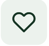 Outline of a heart icon on a light background.