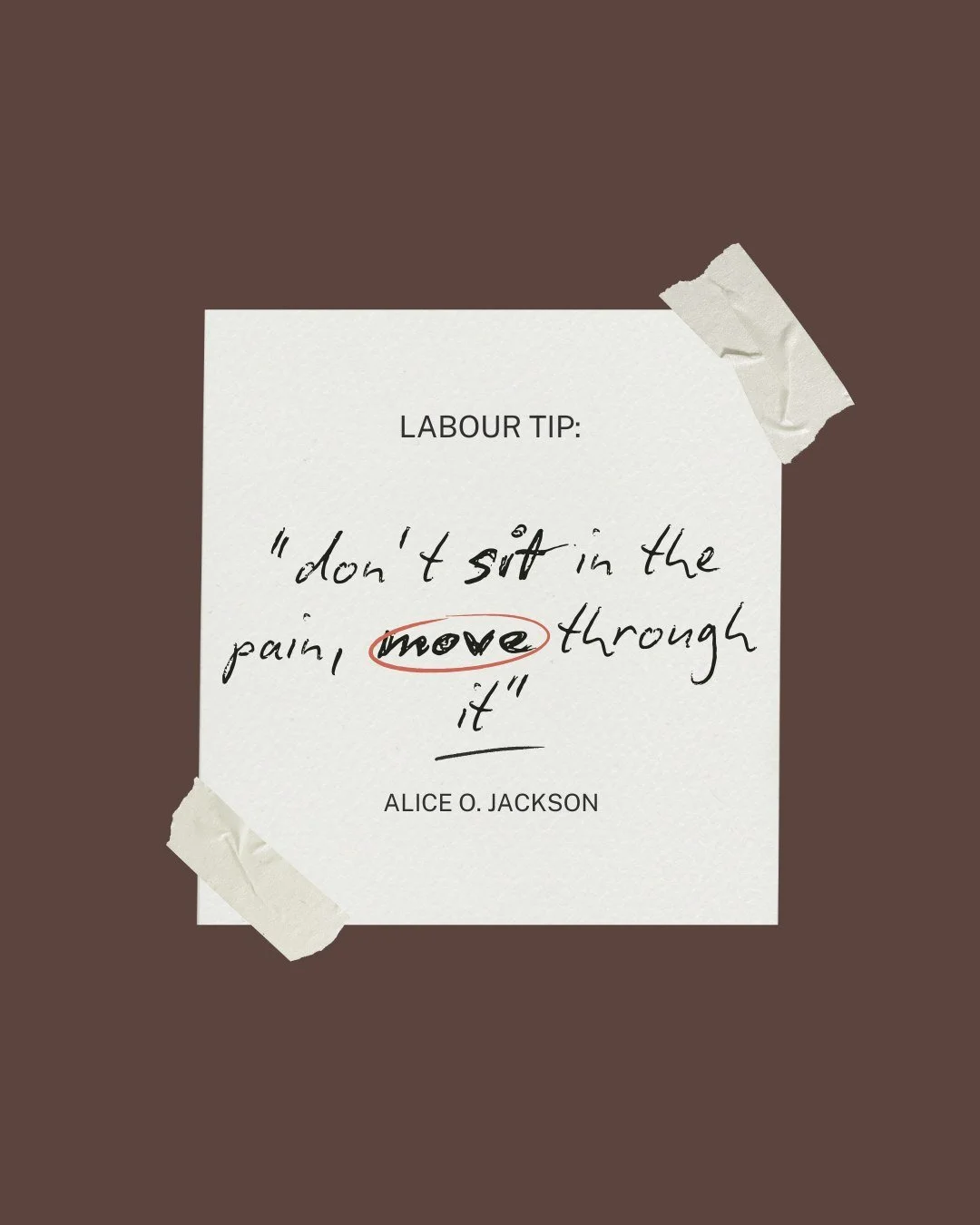 Motion is Lotion and movement brings improvement!

When you change positions, breathe with intention, lean into your partner, get in the shower, sway, moan, rock, or slow your breathing&hellip; you&rsquo;re not &ldquo;powering through pain.&rdquo;

Y