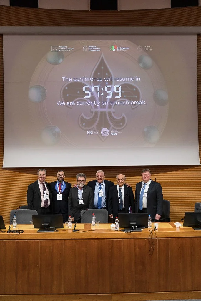 “The conference will resume in…”: the BIC25 fleur-de-lis countdown during the lunch break. Social Sciences Campus, 9 May 2025. Photo: Serena Gallorini / Fotoproject.