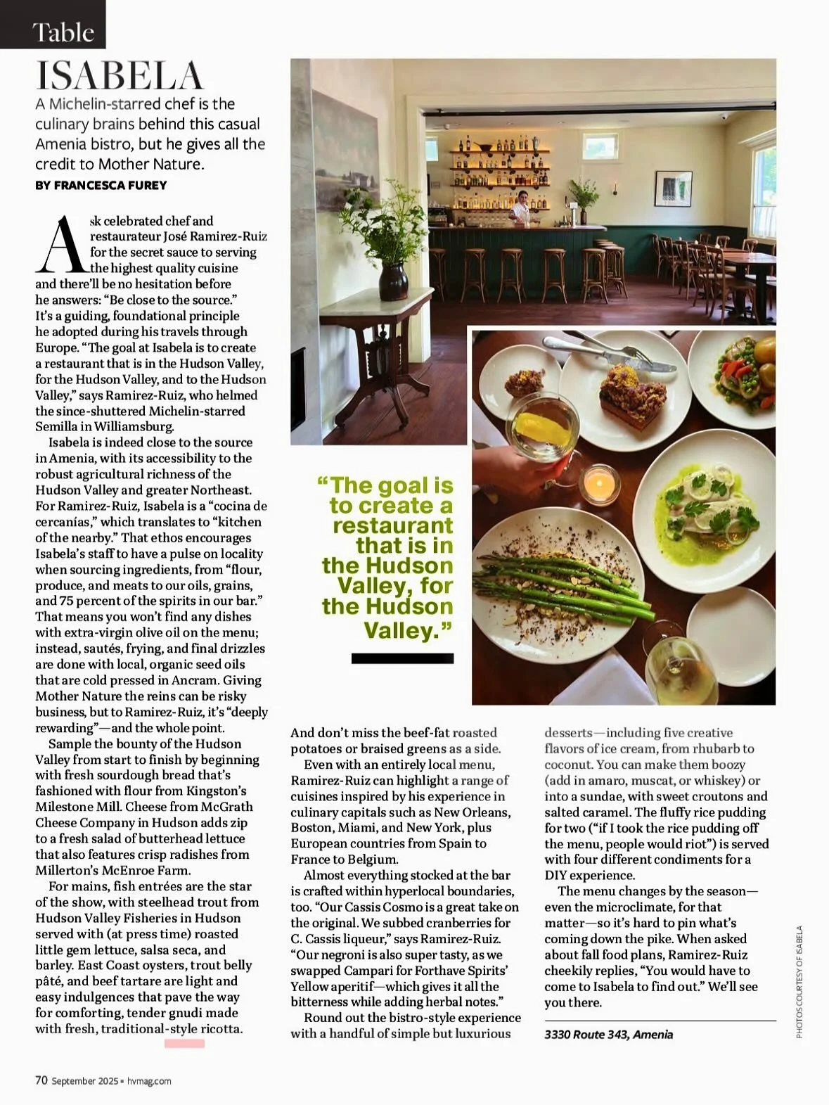 Thanks @hudsonvalleymag  for the kind words. &ldquo;In the Hudson Valley, for the Hudson Valley&rdquo;