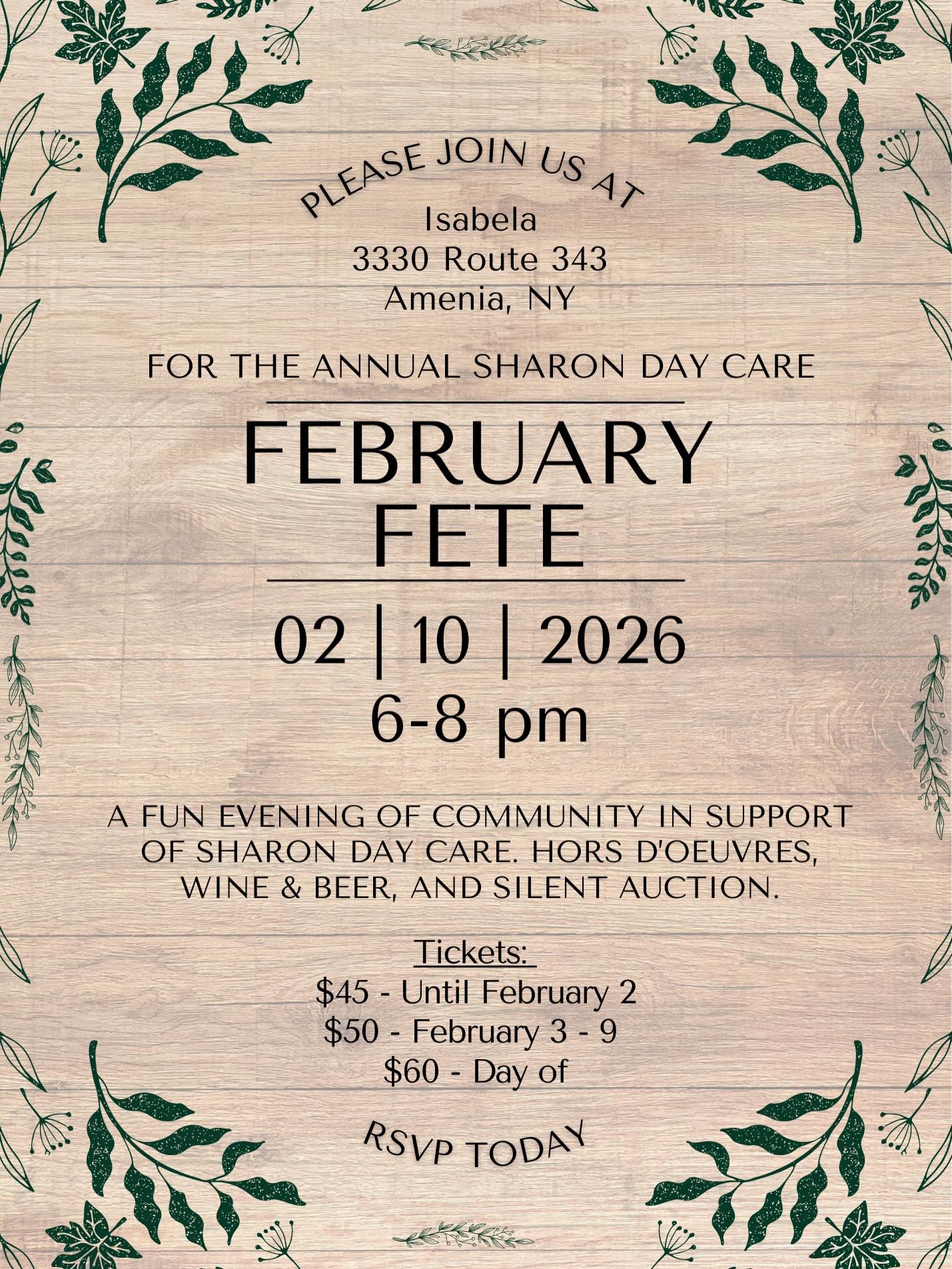 What a fun evening hosting Sharon Day Care&rsquo;s Fete and silent auction last night! It was a pleasure to connect with the local teacher and parent community that brought this special event together. 

&mdash;

Our space is available for events. If
