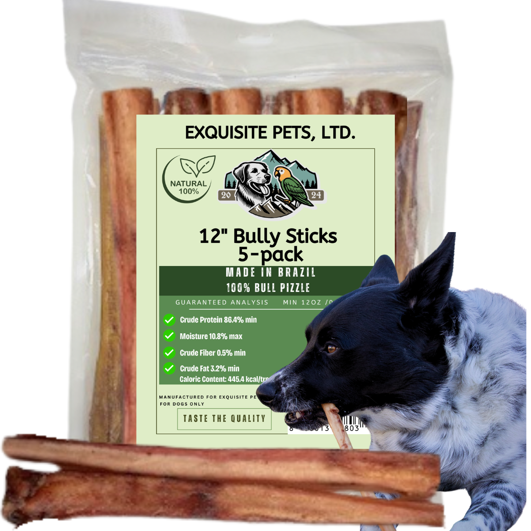 5-pack of Bully Sticks 12" Sticks