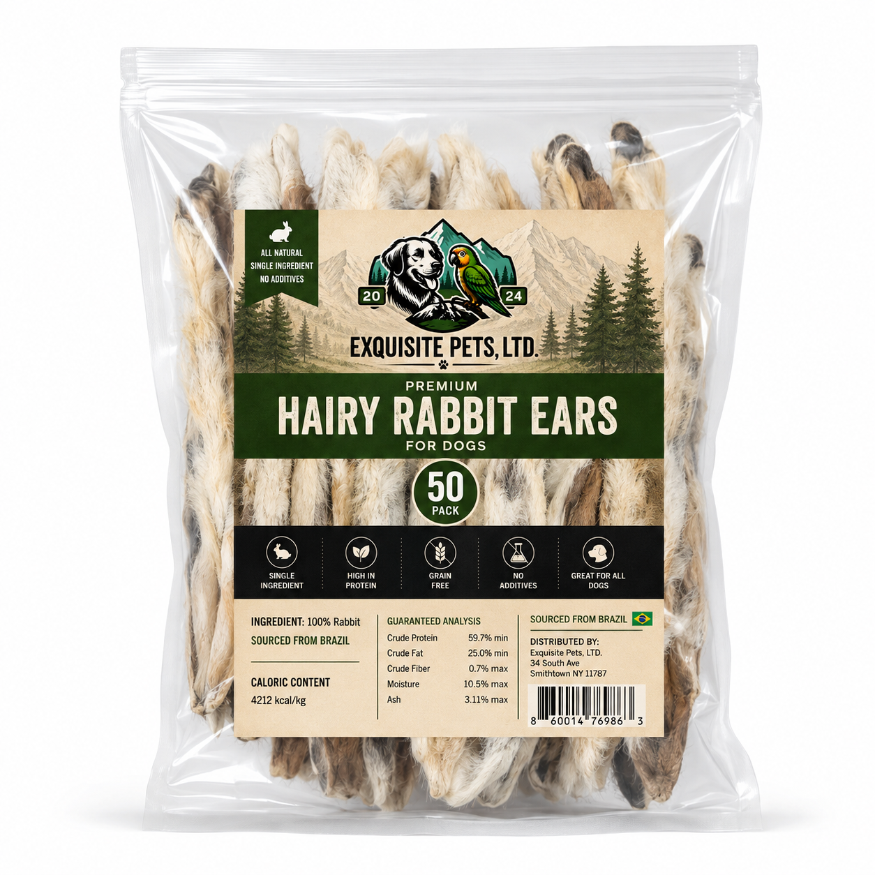 Exquisite Pets 50 Pack of Rabbit Ears