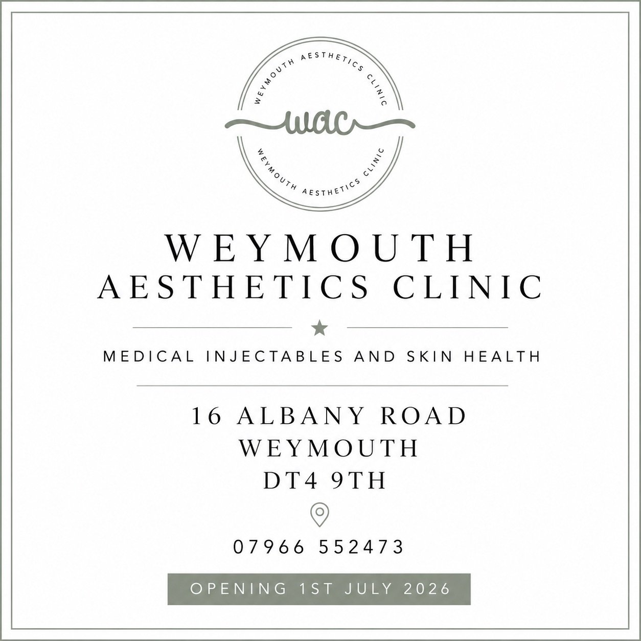 A New Chapter for Weymouth Aesthetics Clinic: Welcome to Our New Home and the Future of Medical Aesthetics &amp; Wellbeing