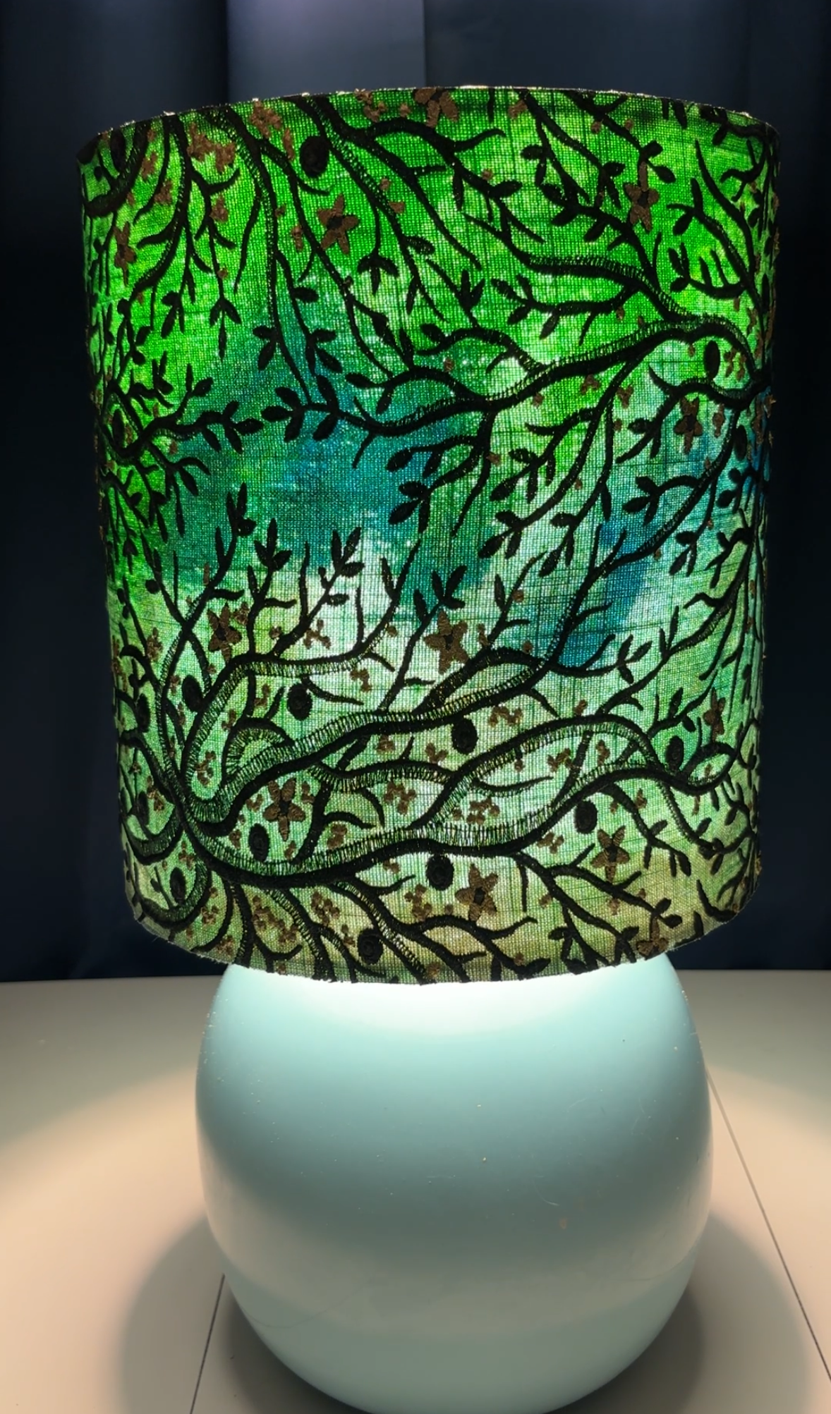 Tiffany Inspired Lace Branch Lampshade