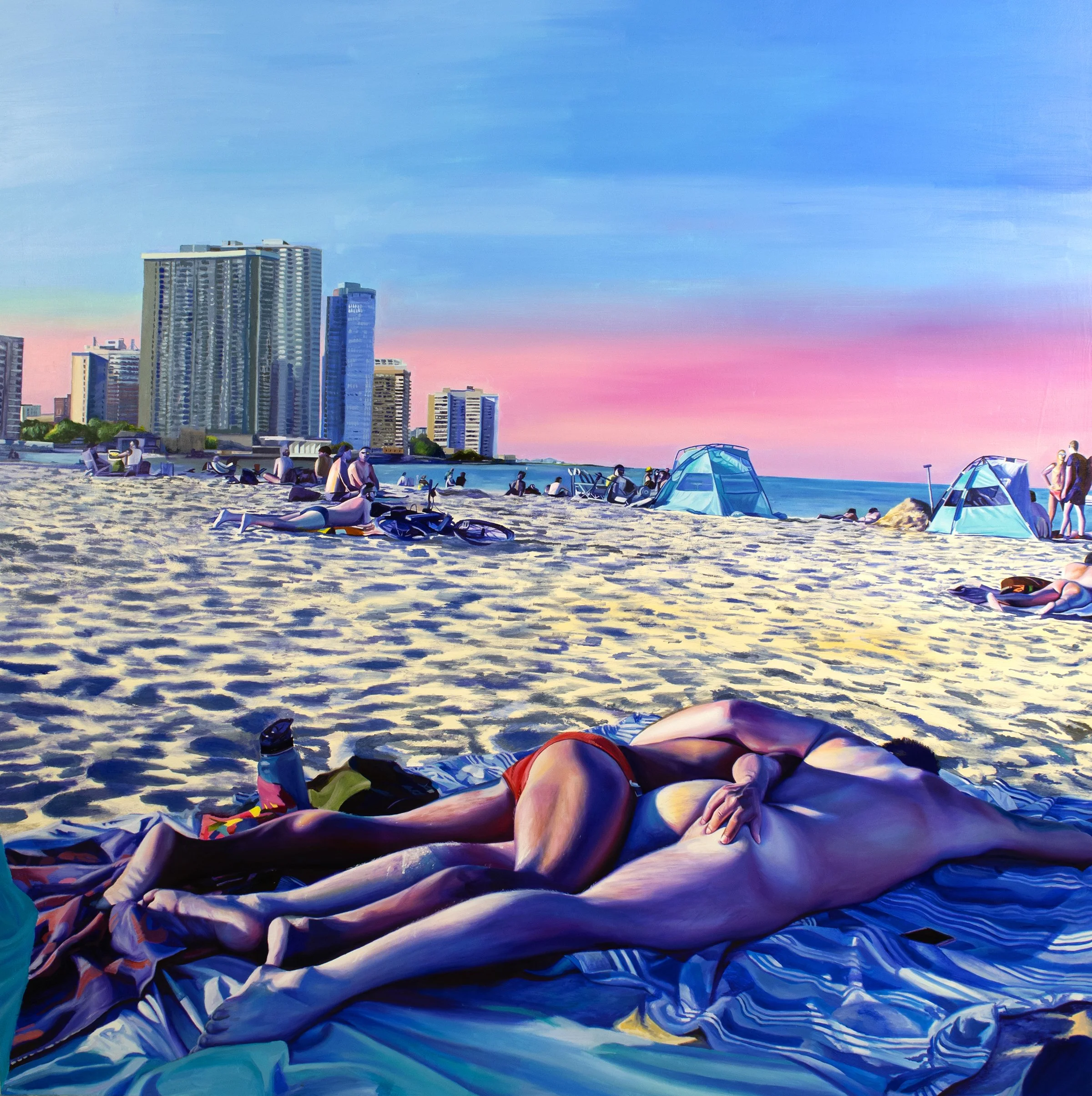Lovers on The Beach
2024
48x48"
Oil on Canvas