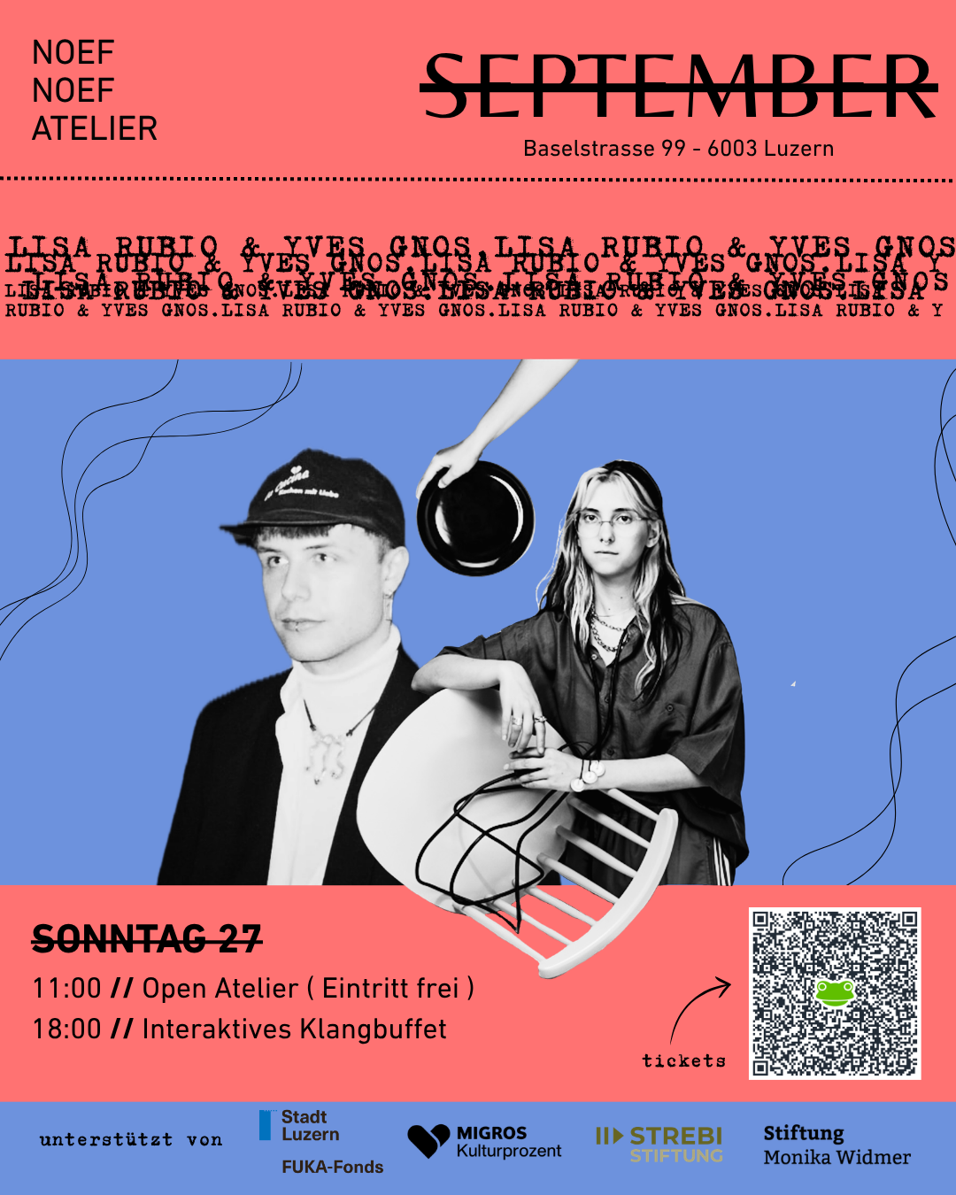 Interaktives Klangbuffet  September @ Noef Noef Atelier