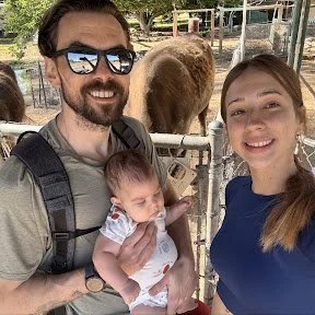 Keith Landals with his family