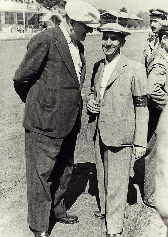 Im Jahr 1940: Enzo Ferrari und Vittorio Stanguellini
