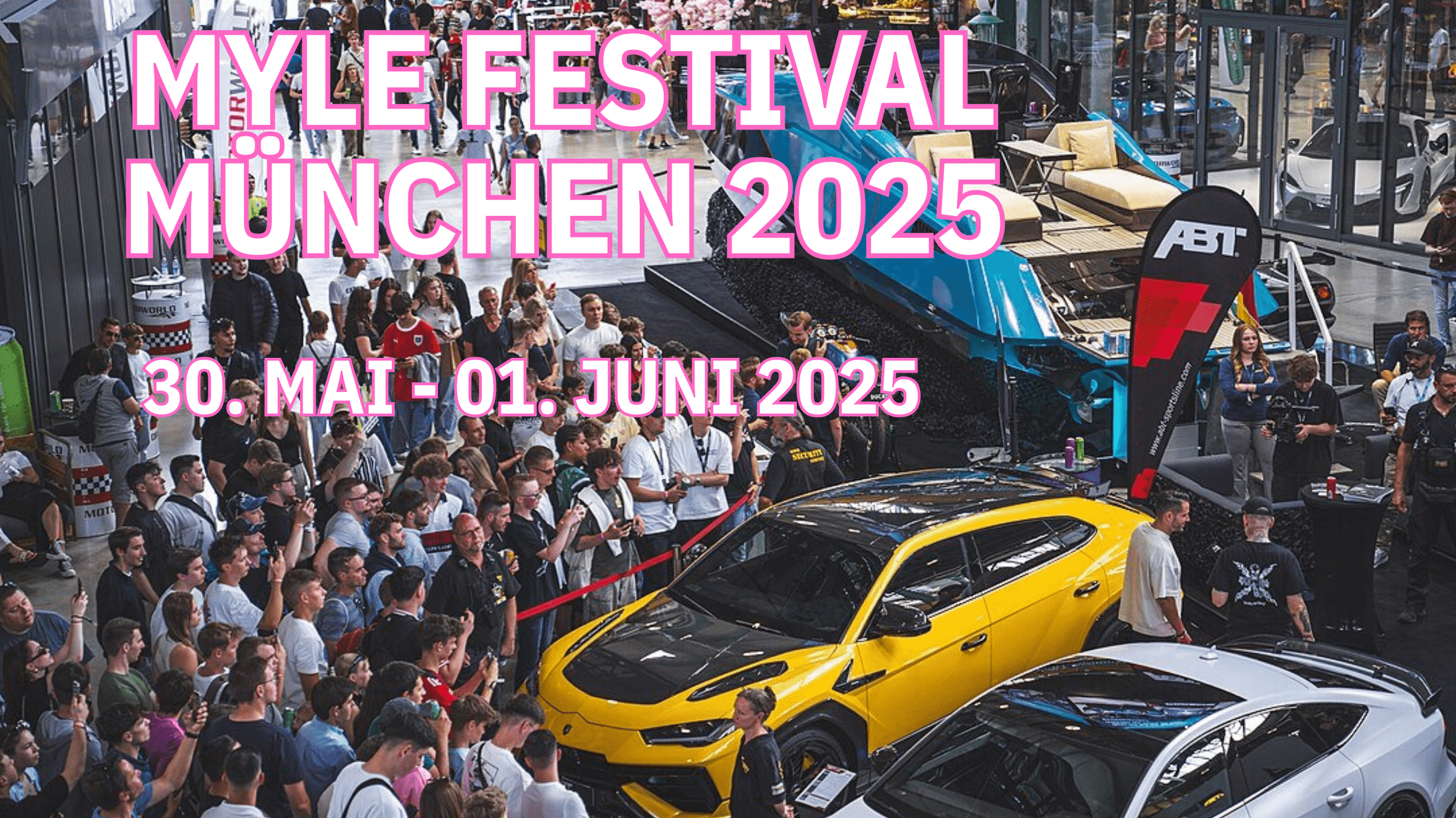 Auf dem Myle Festival 2025 in München ist jedes Jahr viel los wenn es um Supersportwagen und Hypercars geht.