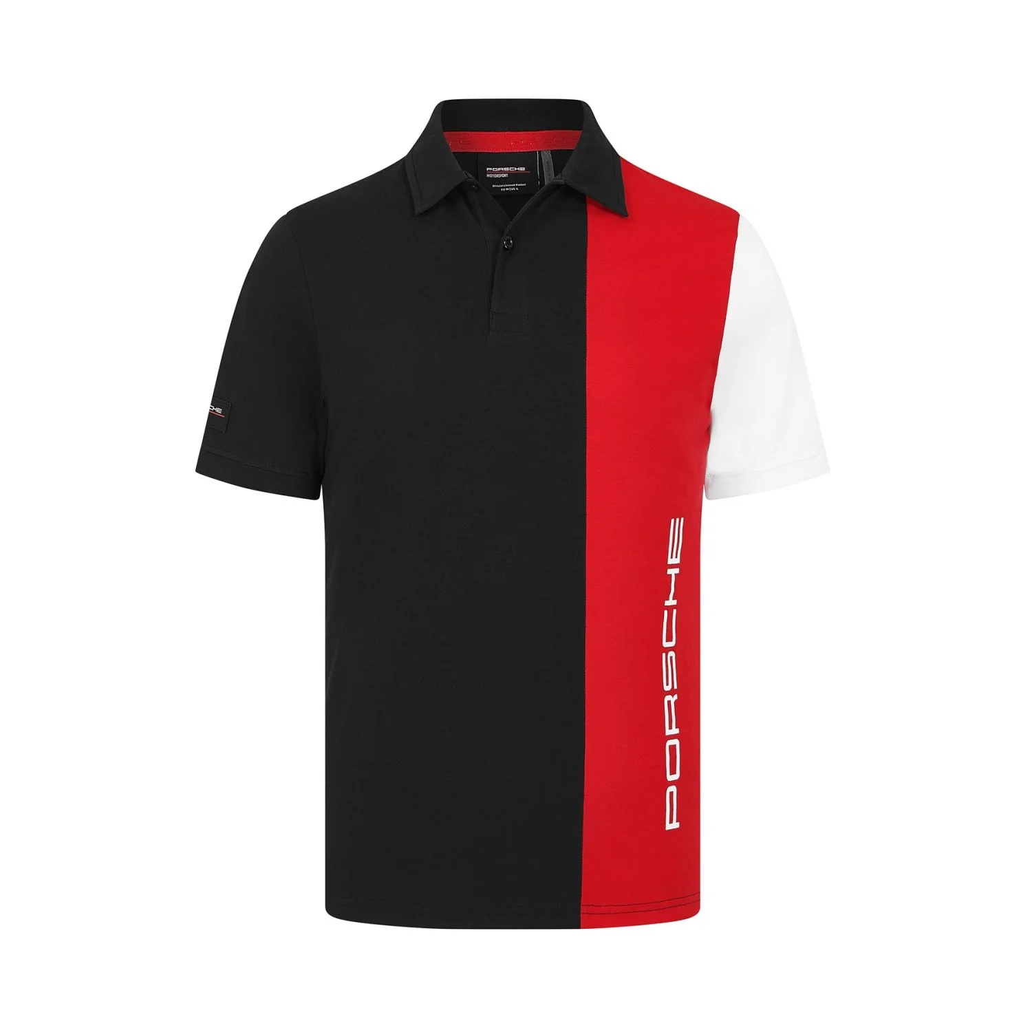 Porsche Motorsport Poloshirt Stripe schwarz