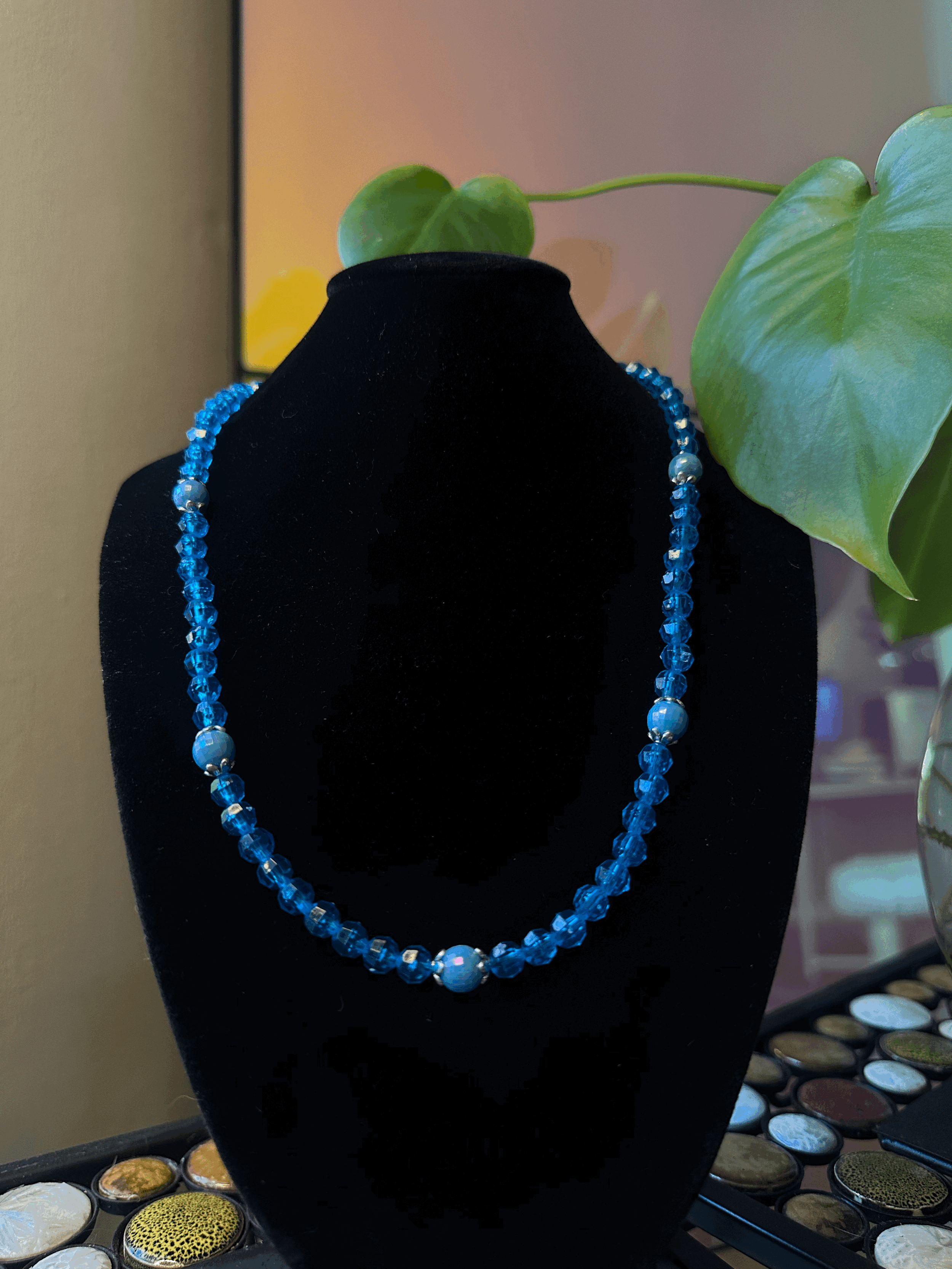 Simple Blue Necklace