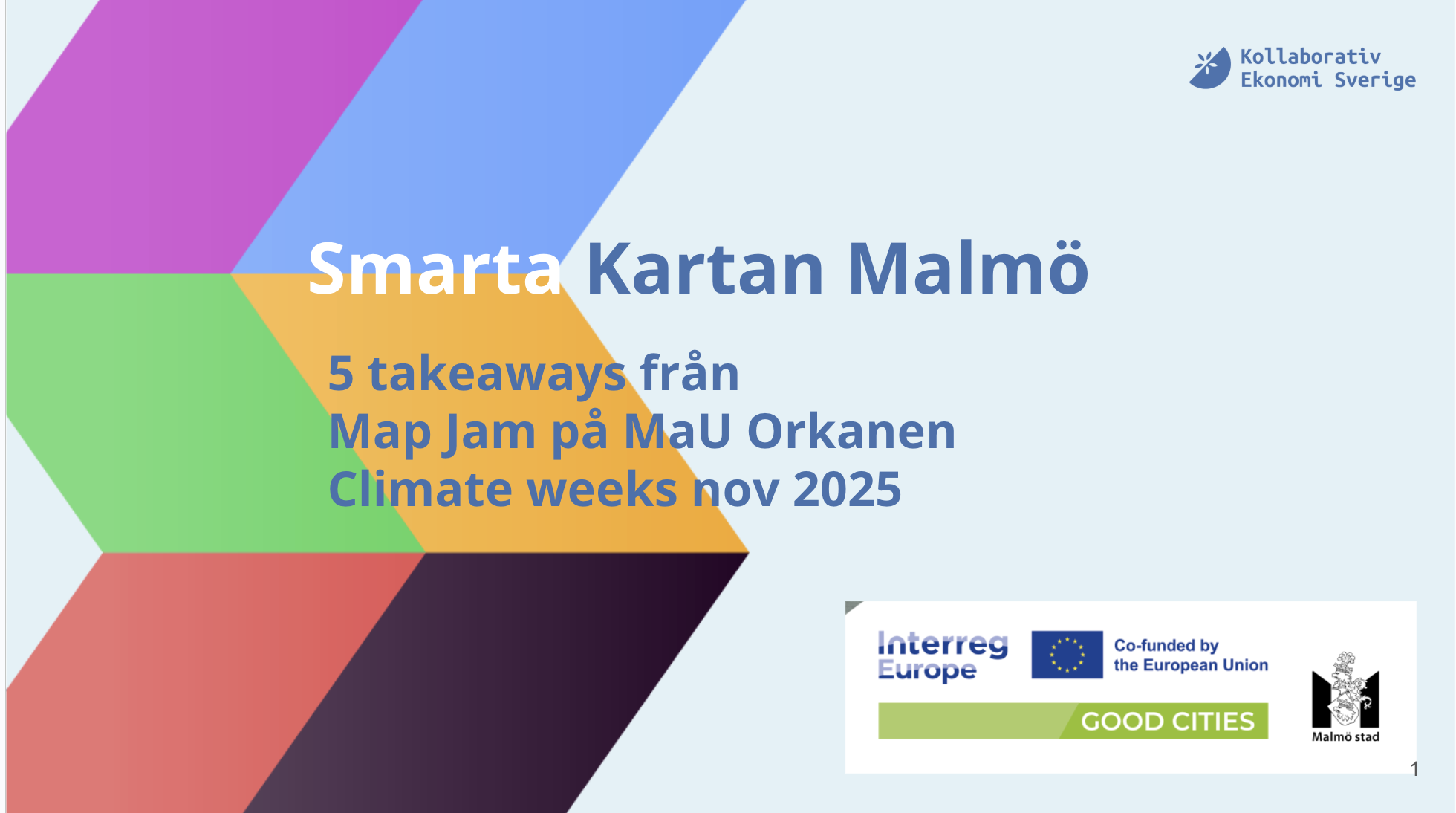 SMARTA KARTAN Malmö MapJam Climate weeks