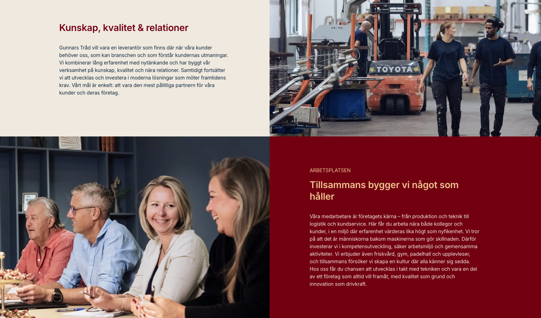 GUNNARS TRÅD Karriär