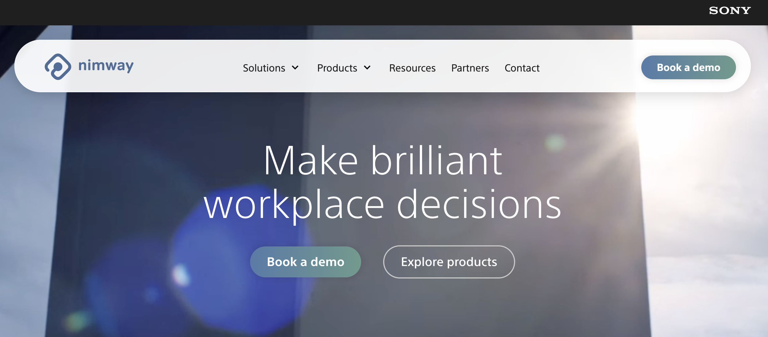 SONY NIMWAY Seo copy