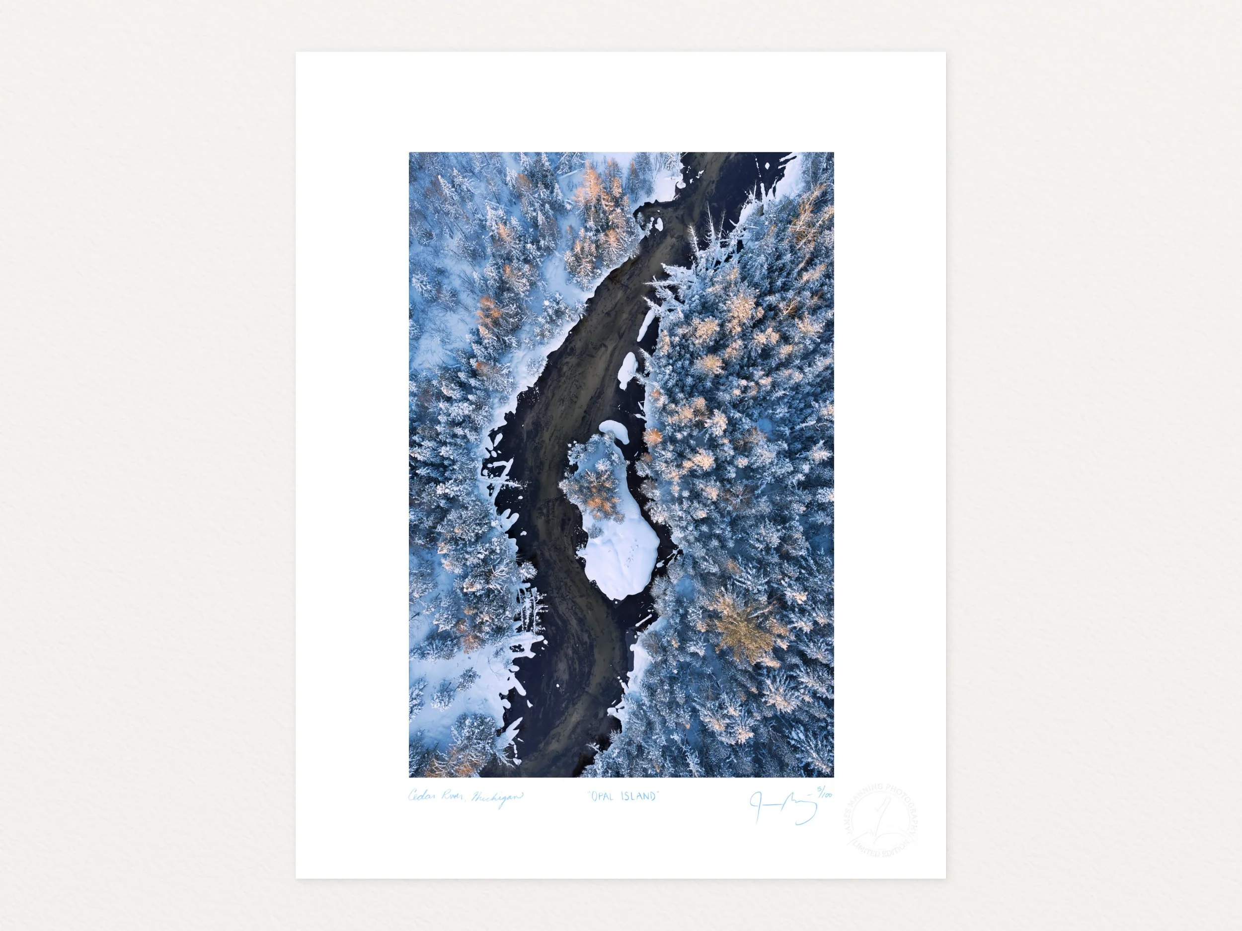 "Opal Island" Limited Edition Drone Photography Print