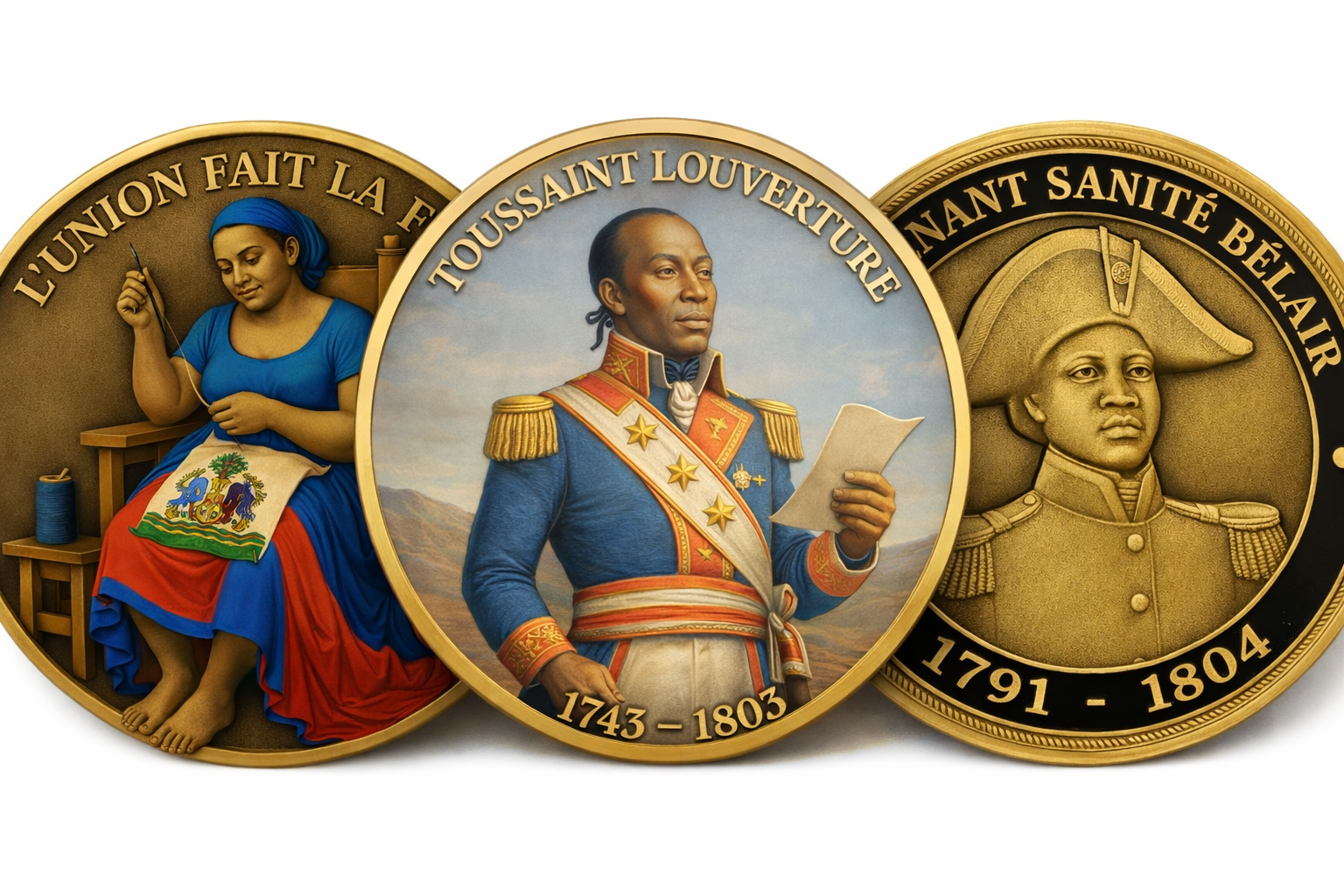 🔥 Special Offer — 3-Coin Set: Historic Haitian Heroes