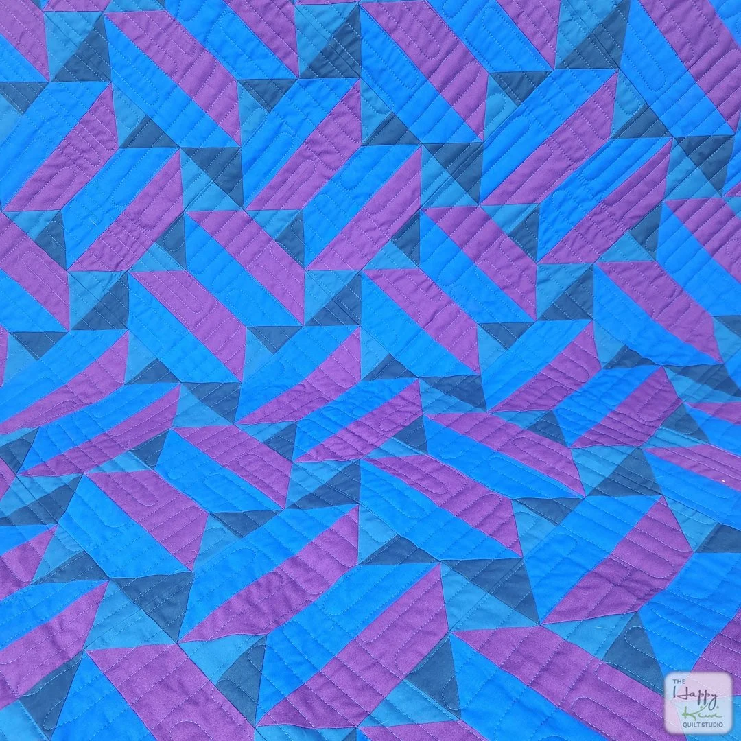 Soundproof quilt - modern geometric quilt