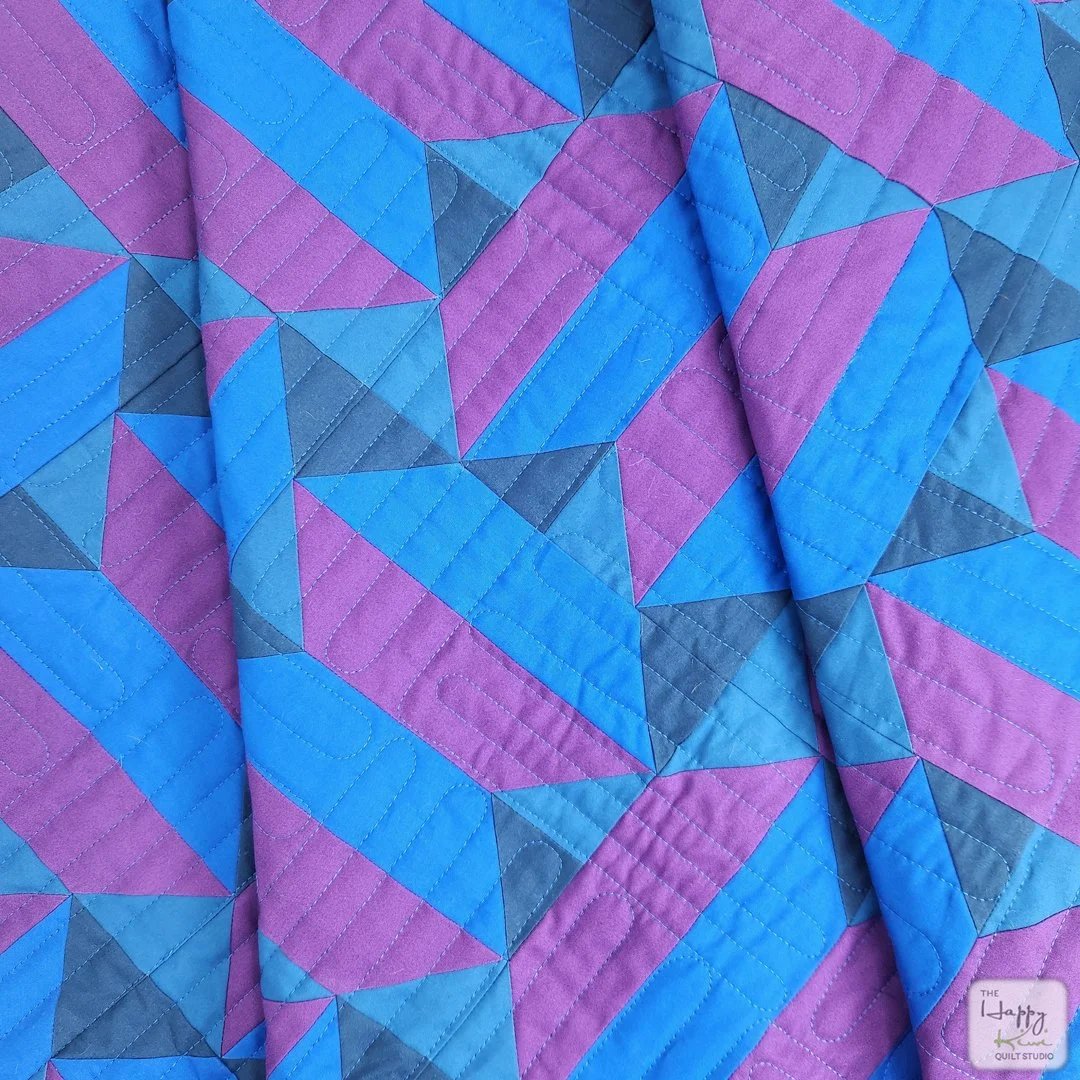 Soundproof quilt - modern geometric quilt