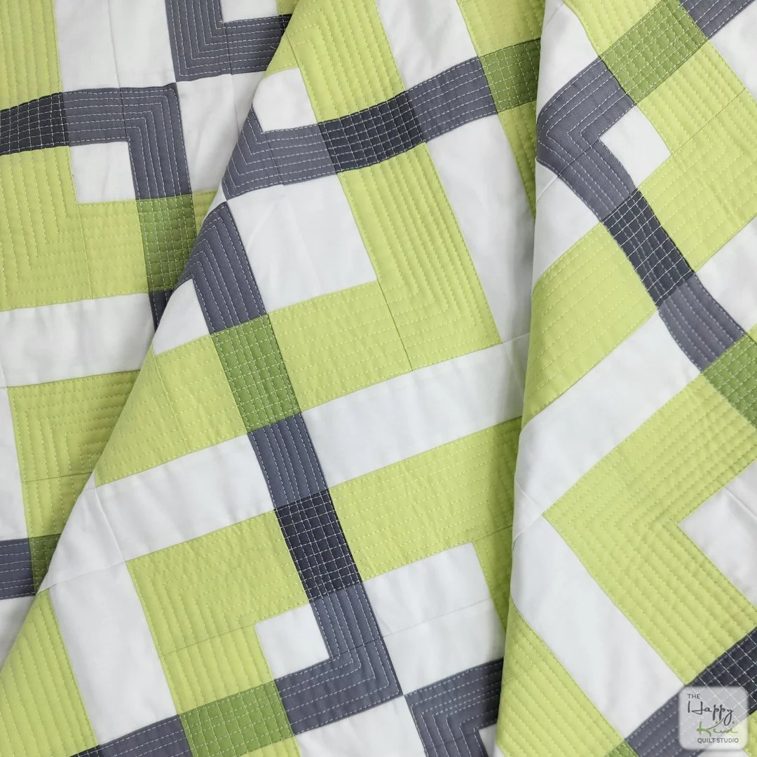 Modern transparency floating squares quilt