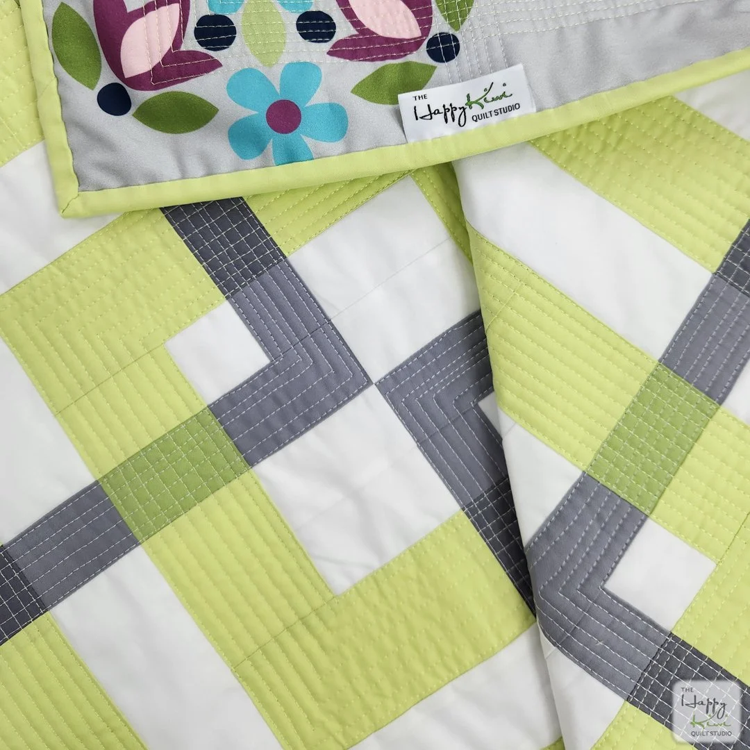 Modern transparency floating squares quilt