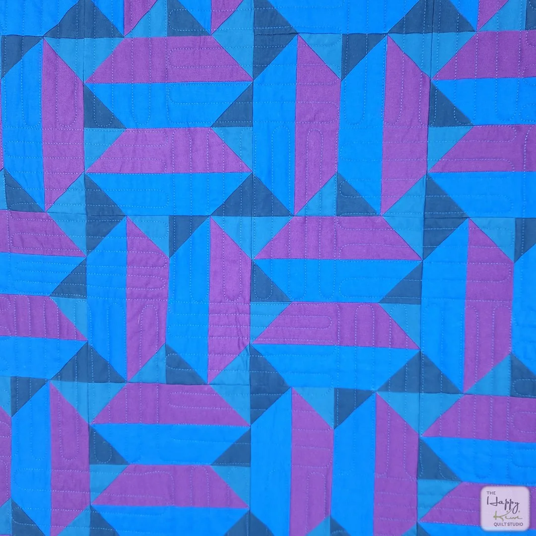 Soundproof quilt - modern geometric quilt