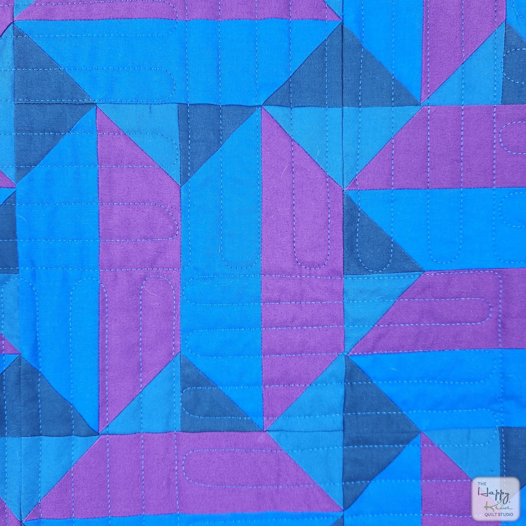 Soundproof quilt - modern geometric quilt