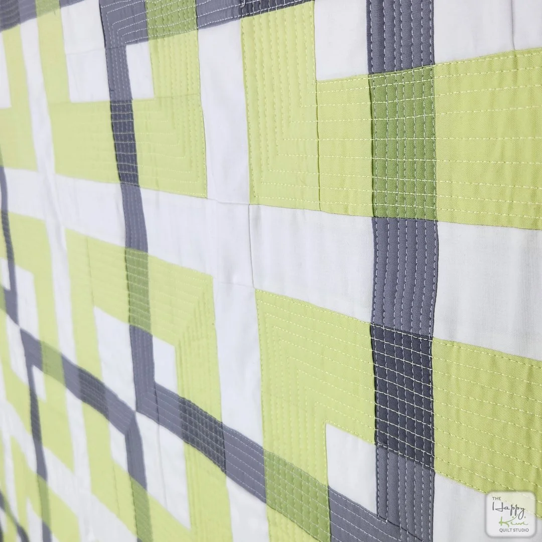 Modern transparency floating squares quilt
