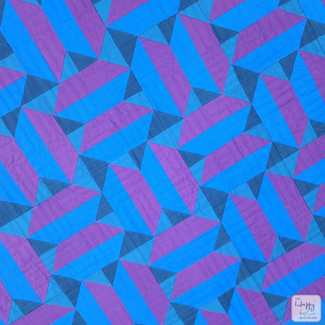 Soundproof quilt - modern geometric quilt