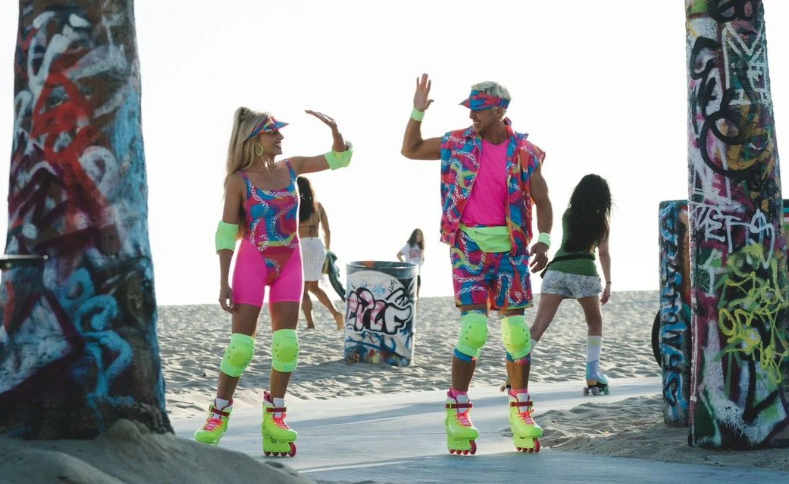 Rollerblade Barbie and Ken