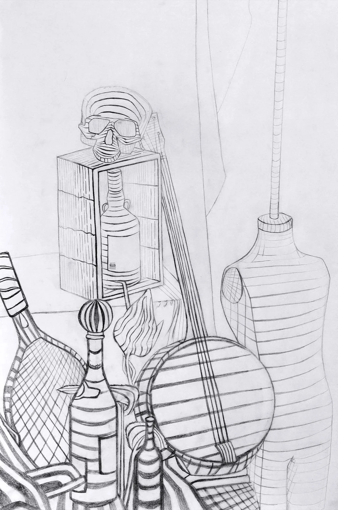 19in x 24in, graphite, 2023