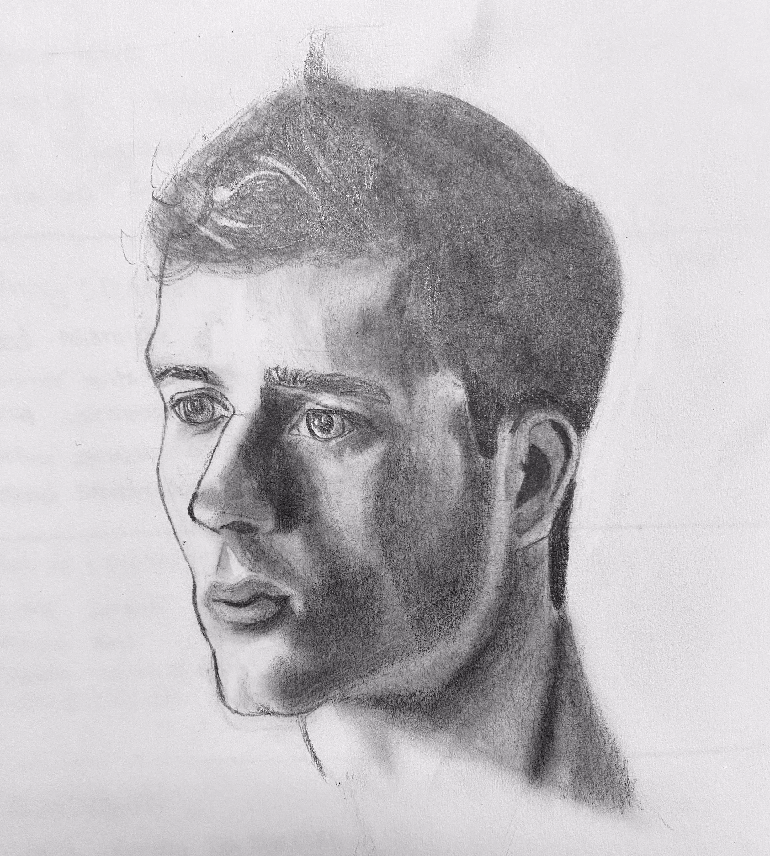 9in x 12in, graphite, 2023