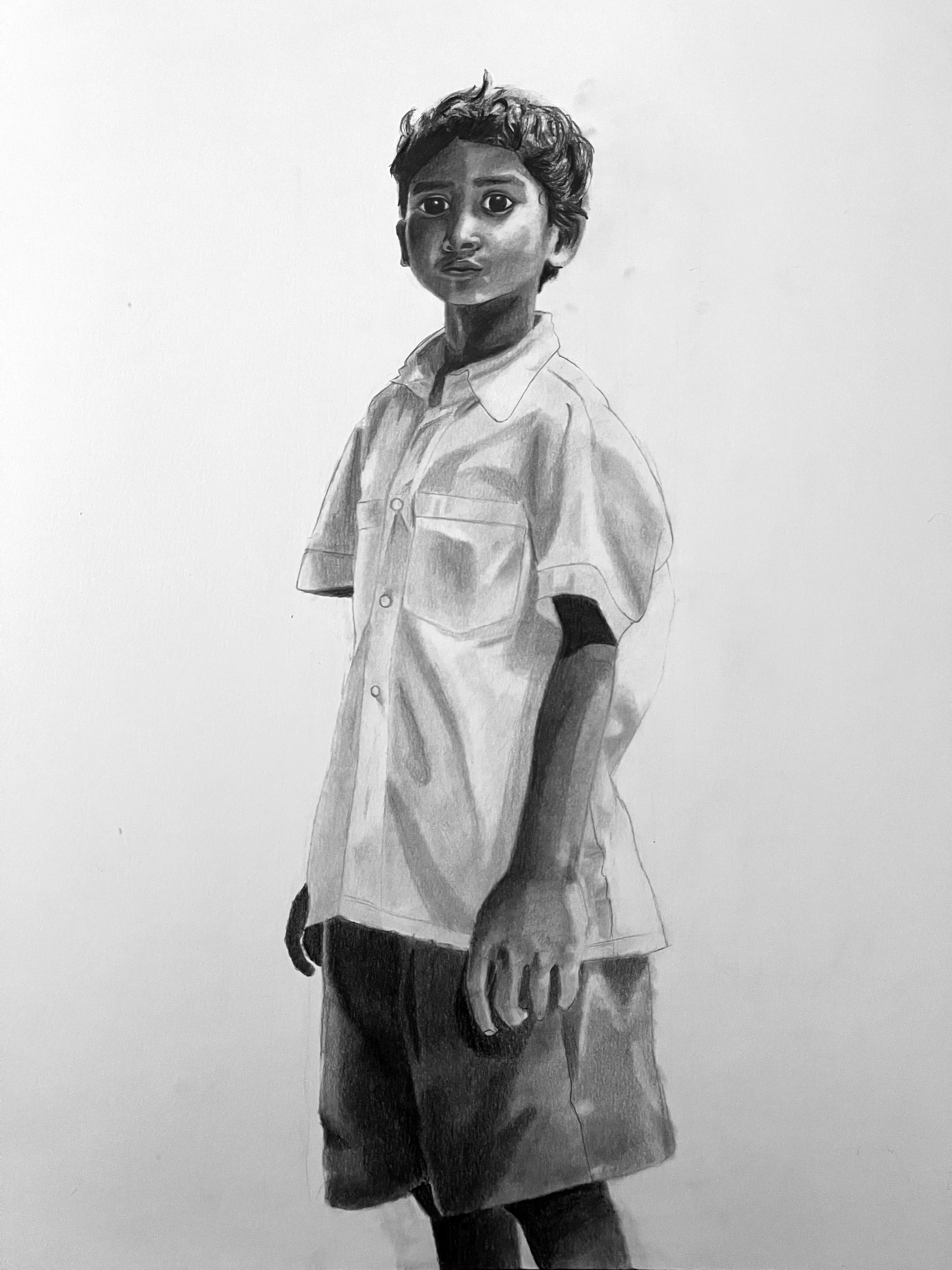 "Lion", 19 in x 24 in, graphite, November, 2025