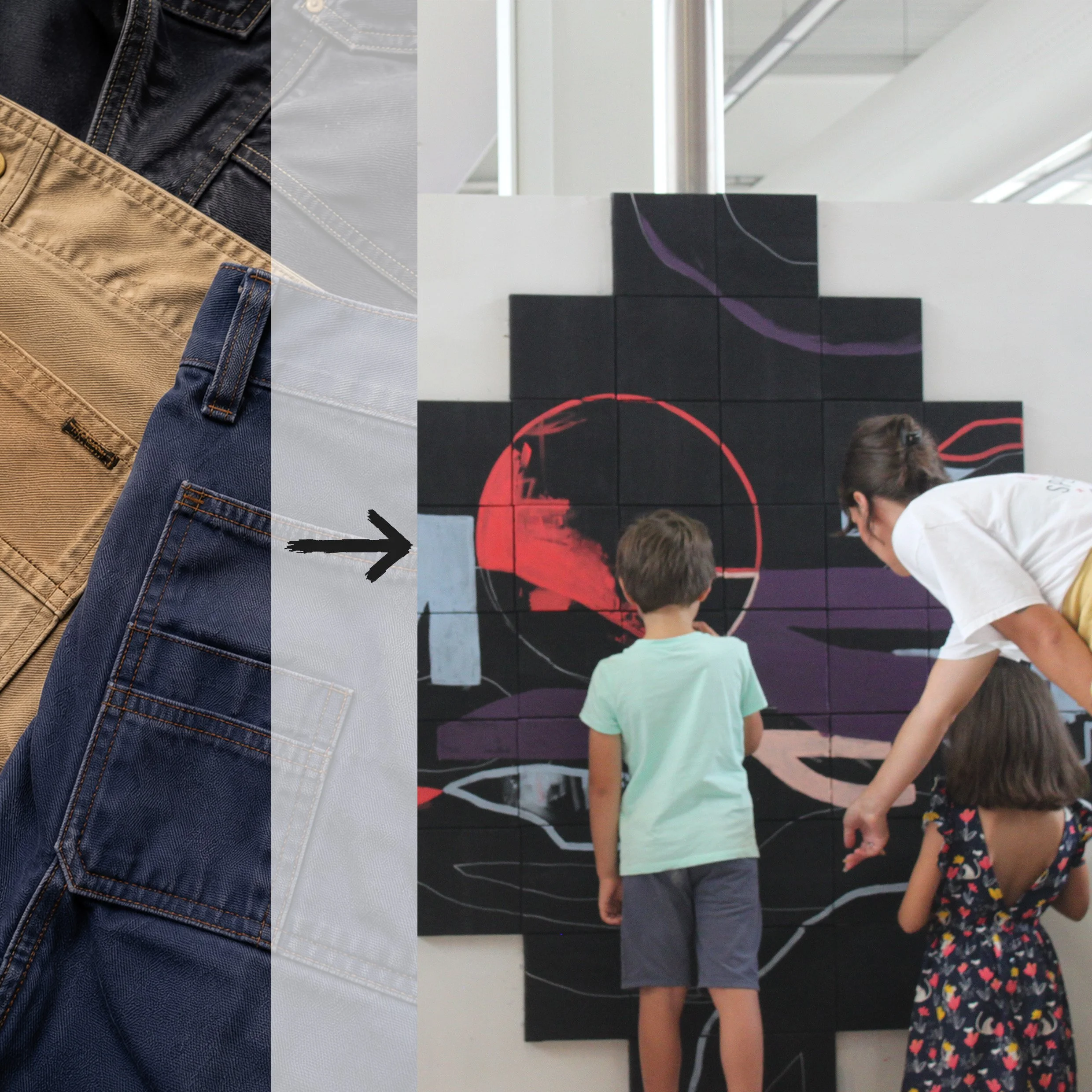 Né de jeans revalorisés / ADP × Kholab — 200 toiles en jeans