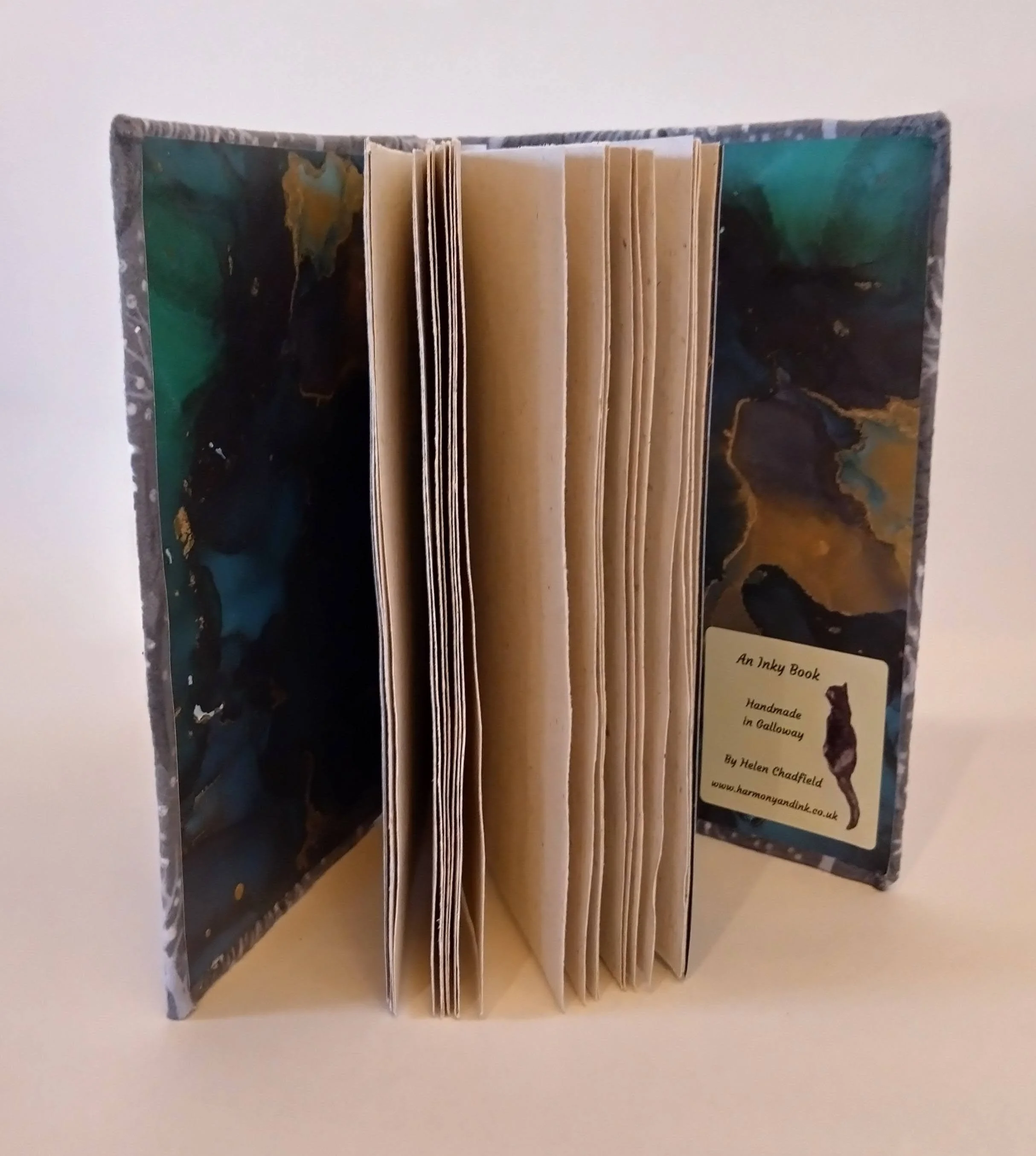 Handmade notebook - Grey Woodland 1