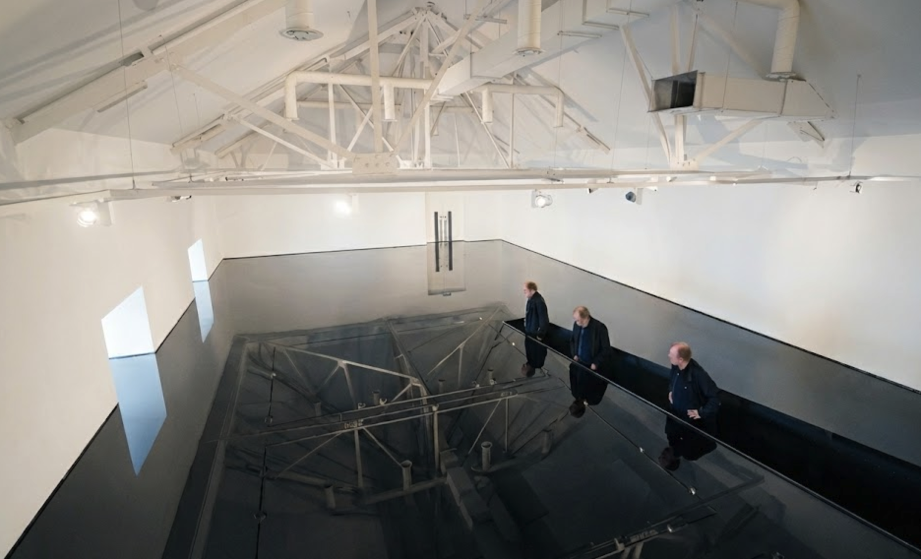 Richard Wilson installation at Saatchi Gallery