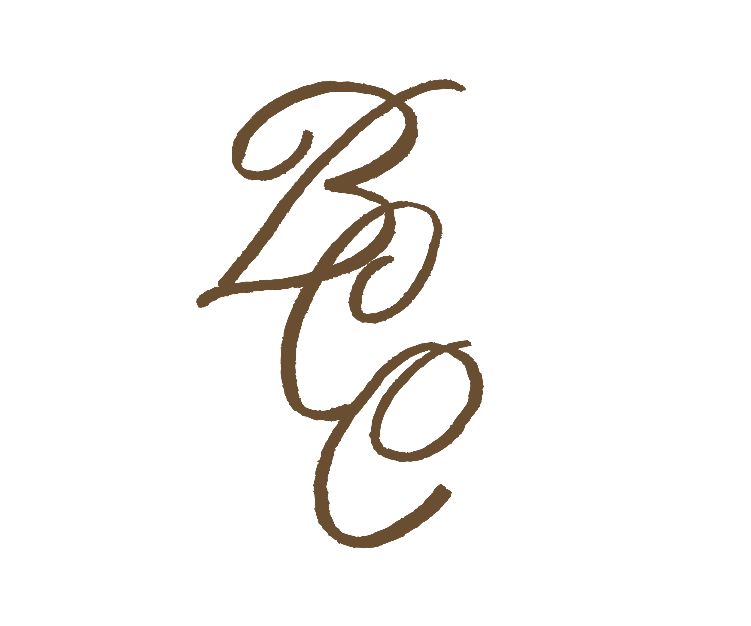 Stylized brown calligraphy text spelling 'BELOF' on a black background.
