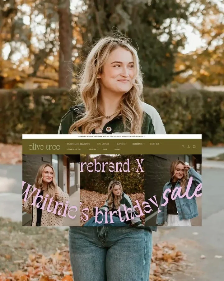 Rebrand + Website Launch for @shopolivetreebtq ✨

@goldendesignscreative &amp; I are so excited to finally share the rebrand and website launch for Olive Tree Boutique! 

Working with Whitnie was such a dream, she came in uncertain of her vision but 