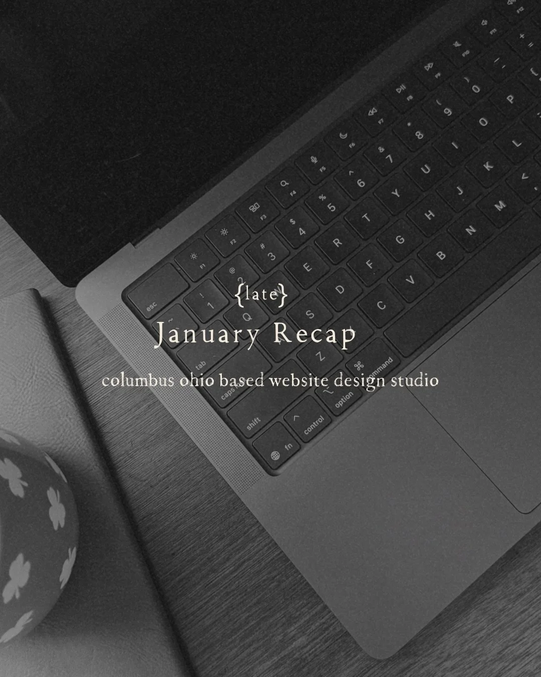 a {little late} January recap from my desk 💌