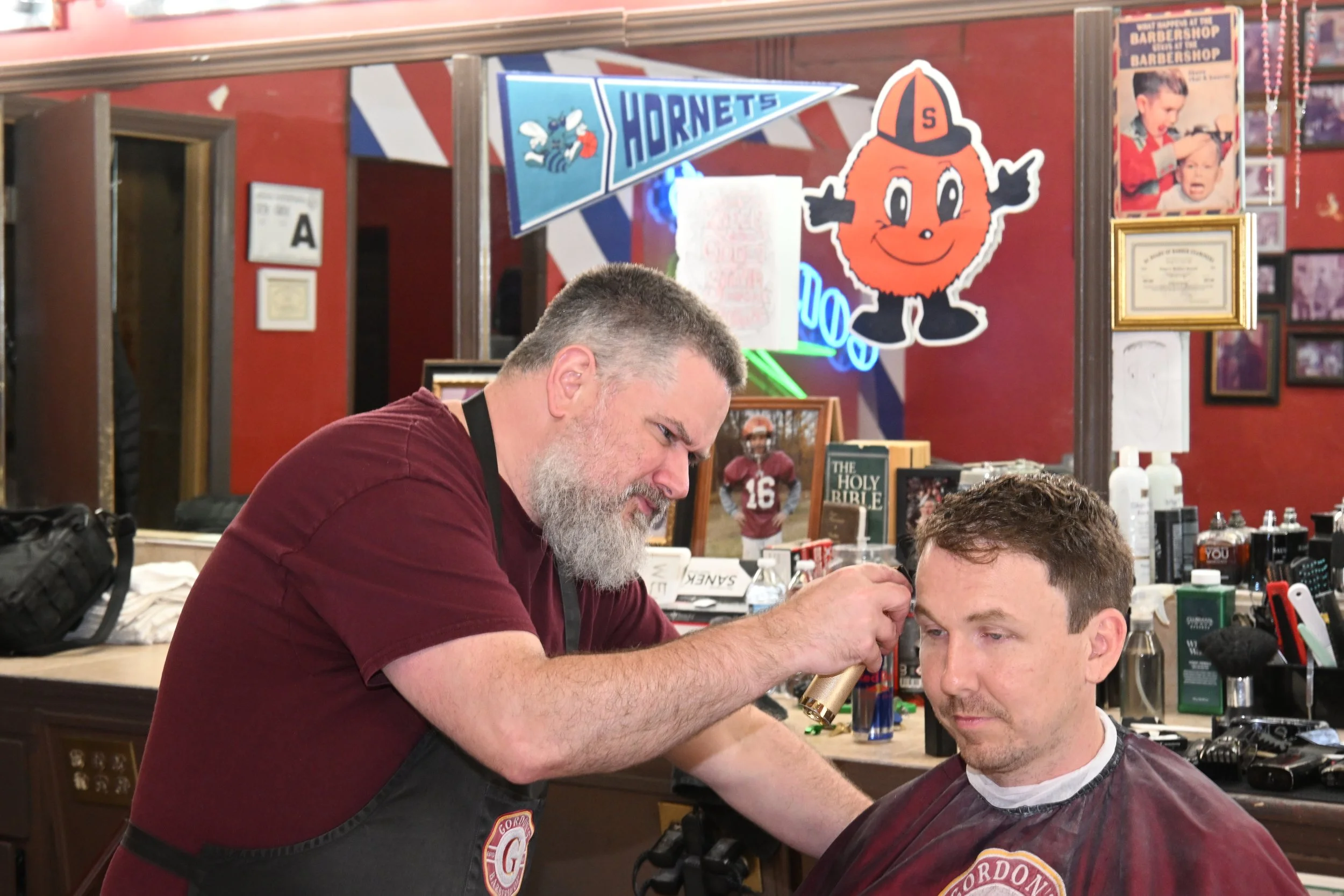 Uncle Pete at work