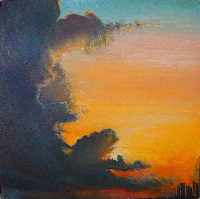 Bombay monsoon | oil on panel | 2017