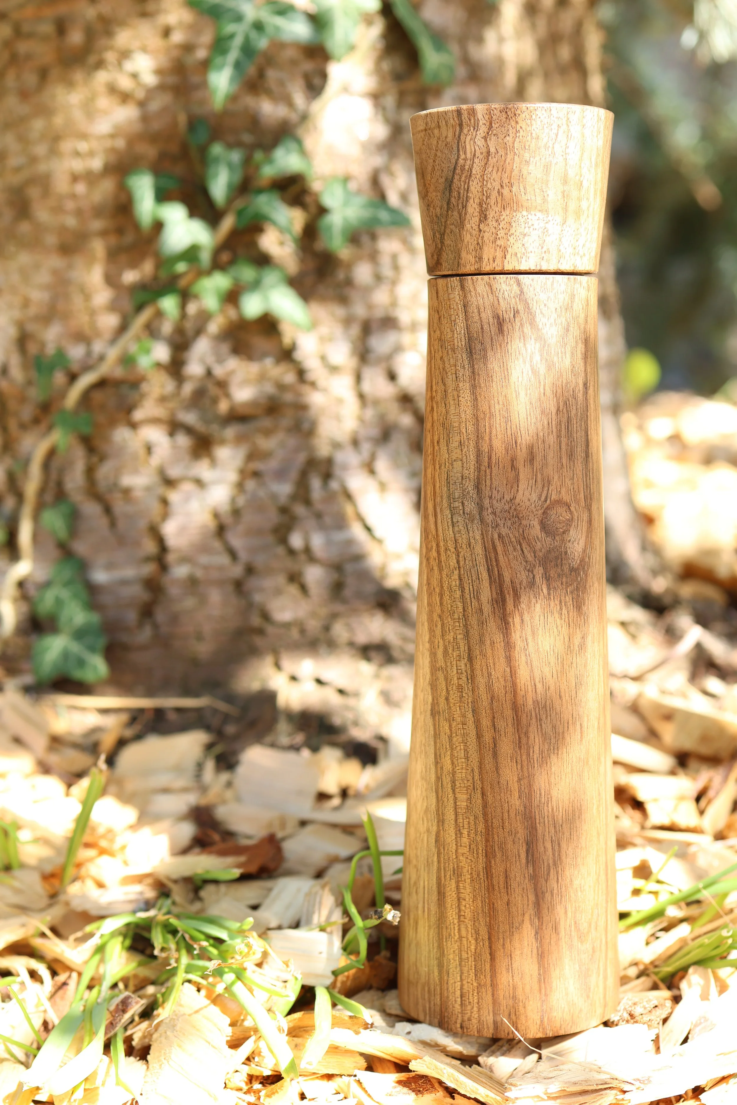 Pfeffer- oder Salzmühle aus Nussbaum mit Keramikmahlwerk