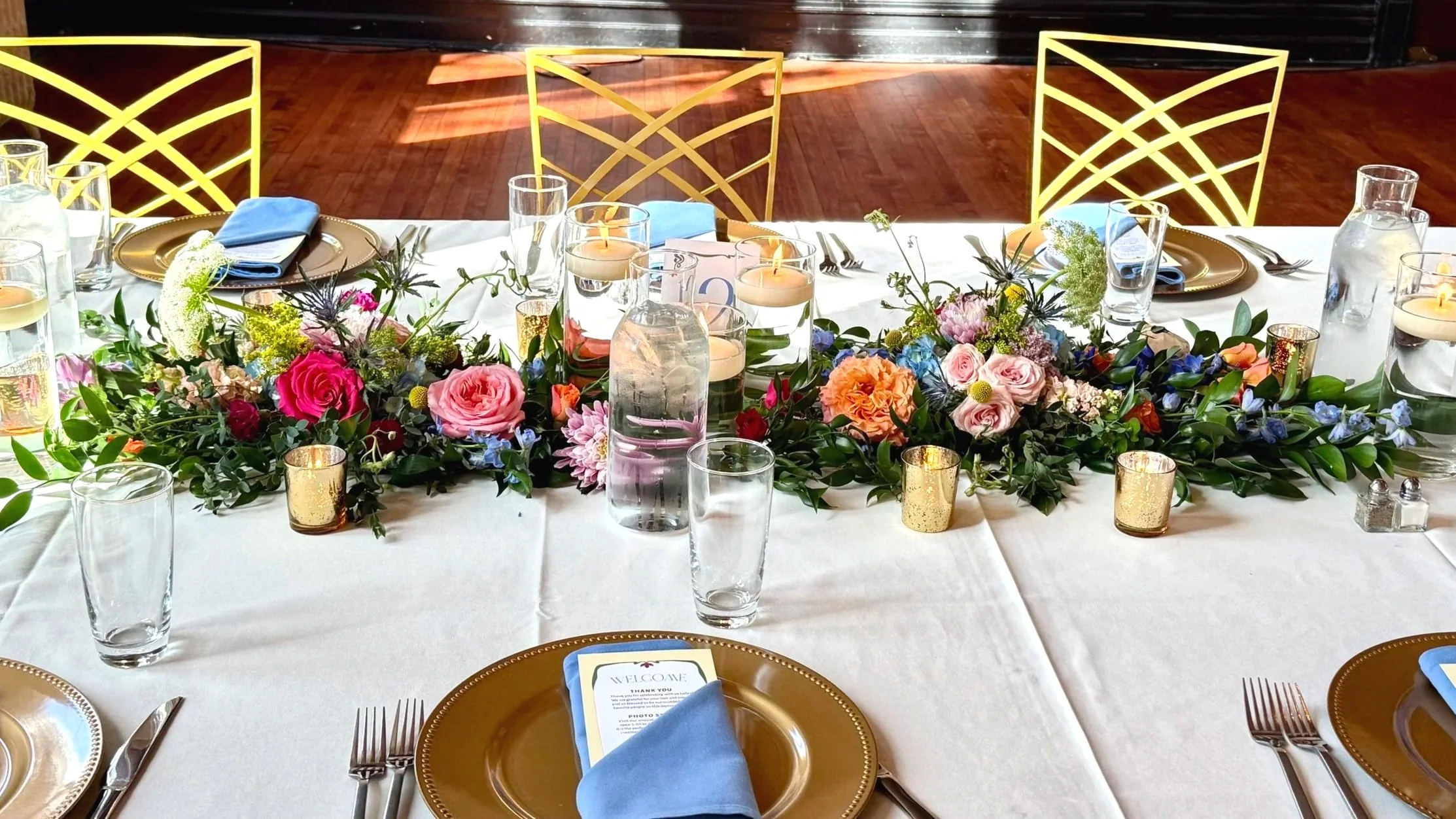 Long table arrangements